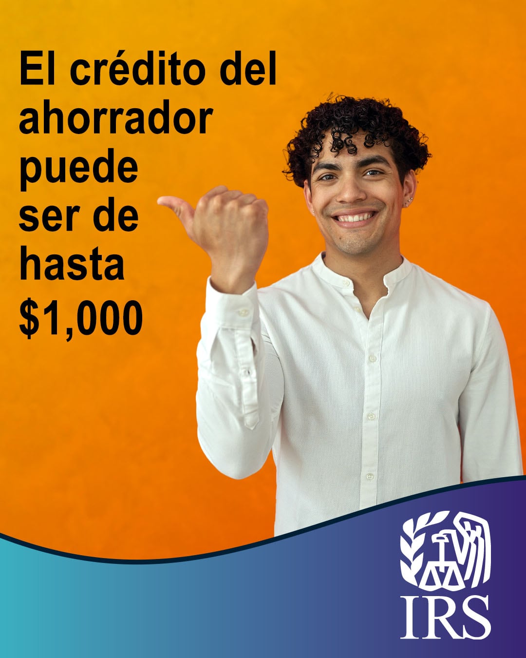 Publicidad oficial del Saver's Credit. Foto: IRS vía X