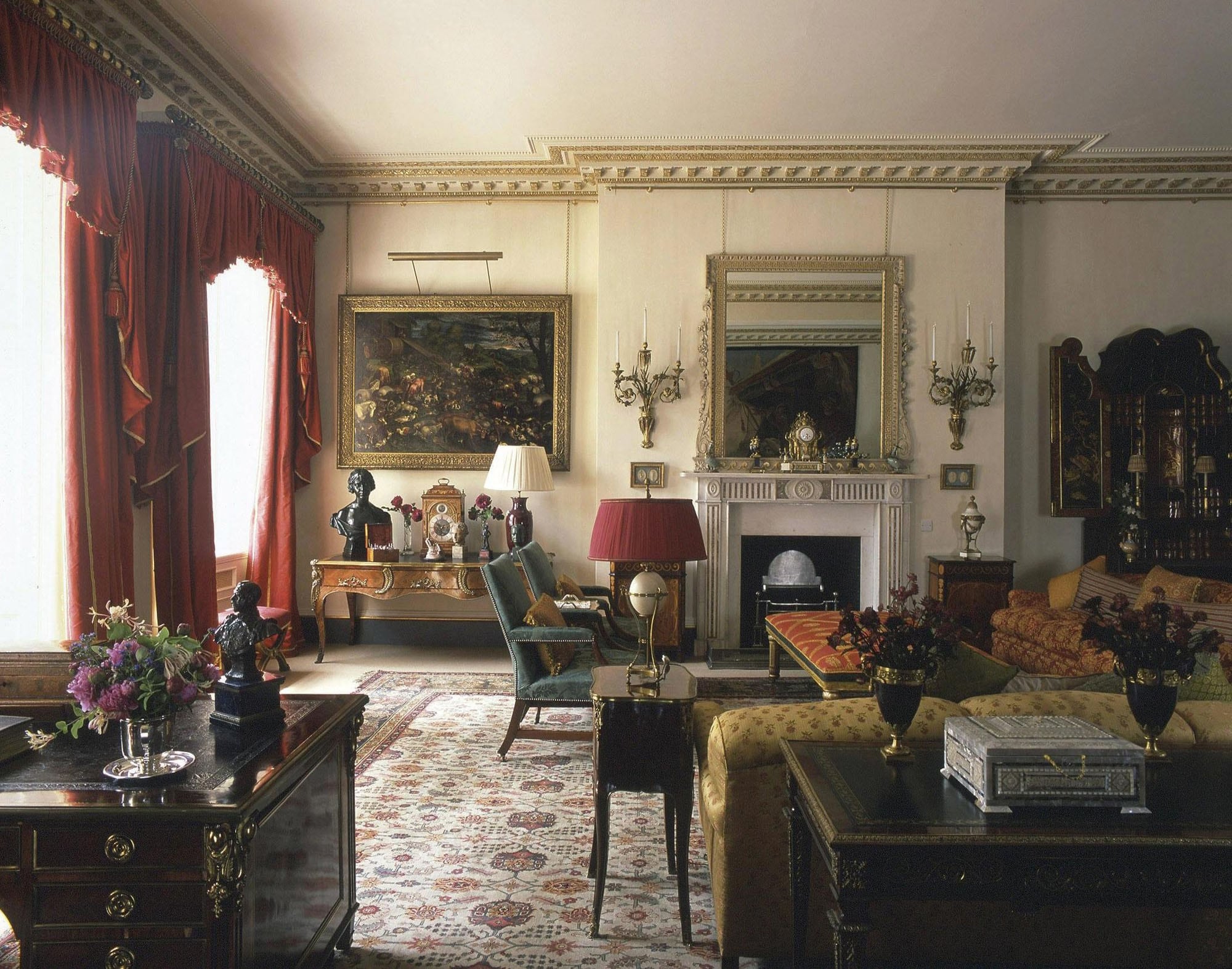 La disposición de las habitaciones y la agrupación de su contenido sigue siendo muy similar a la de la época de la reina Isabel