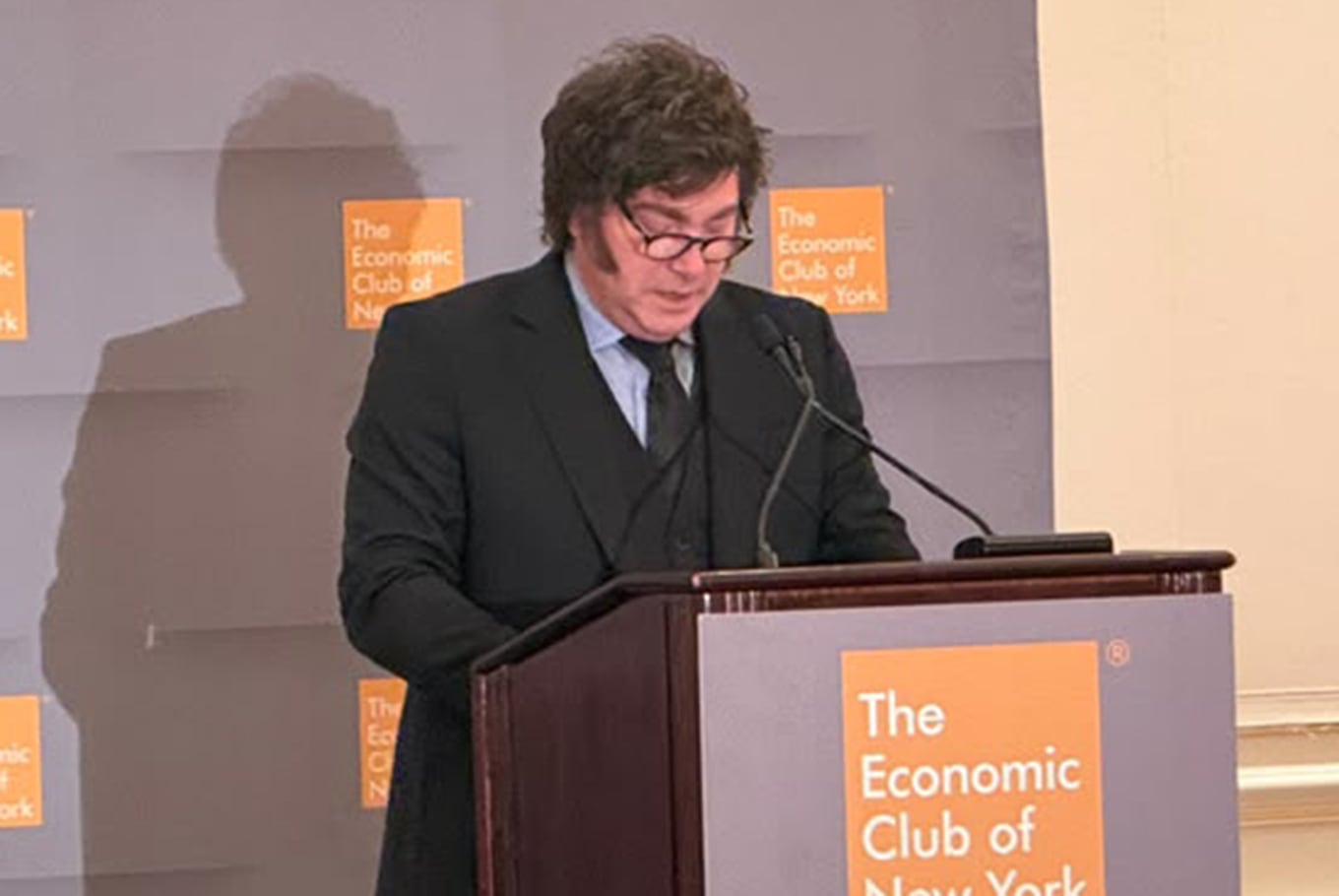 Javier Milei en The Economic Club of New York