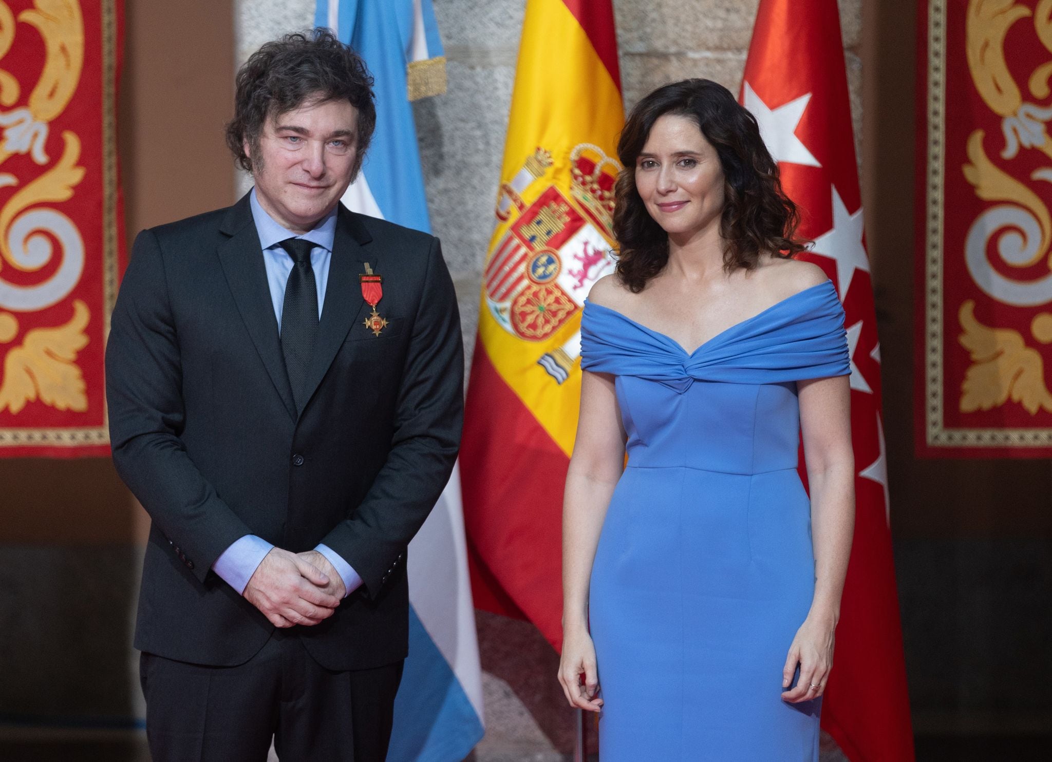 Isabel Díaz Ayuso y Milei en 2024 Eduardo Parra - Europa Press