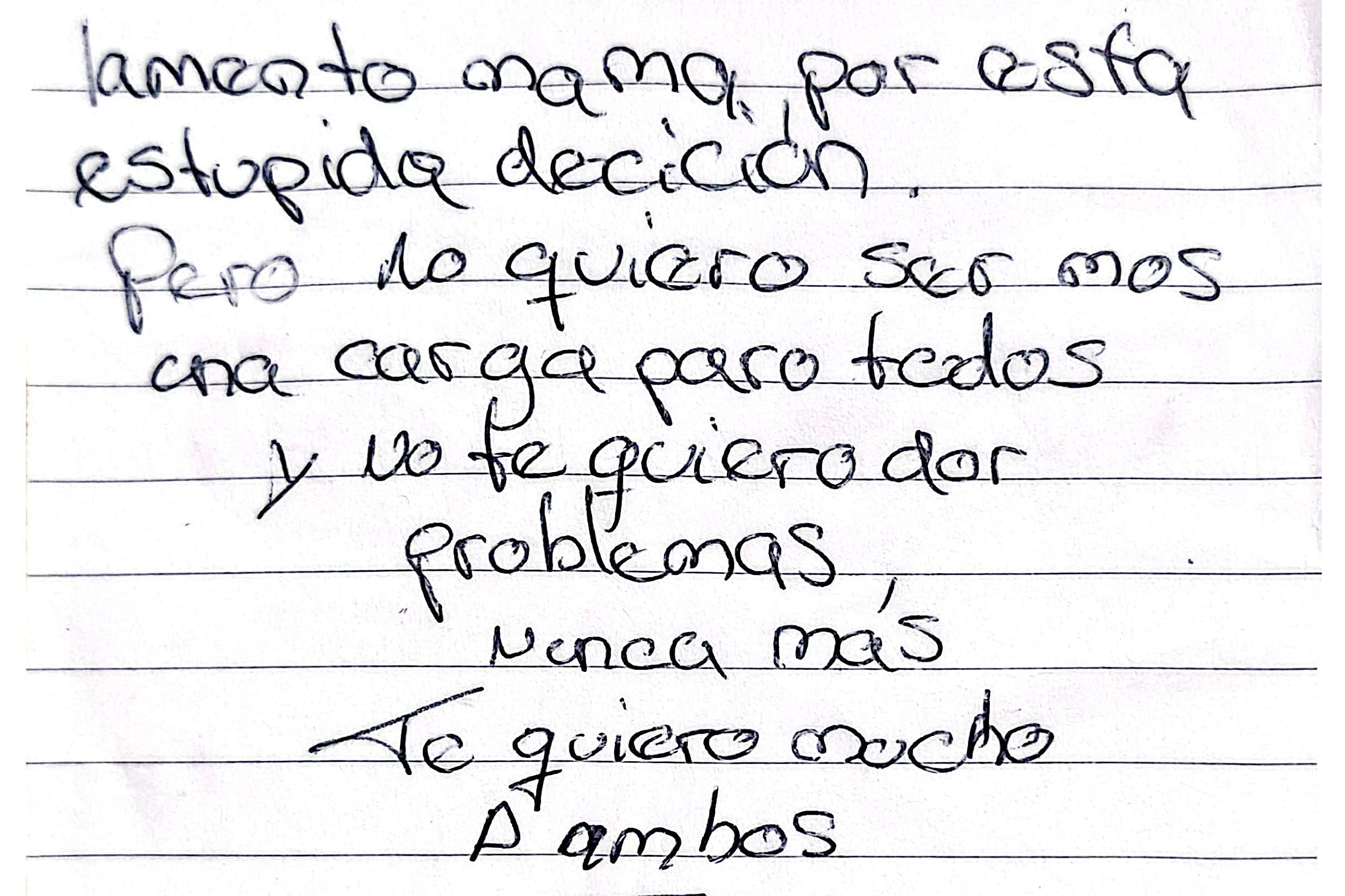 La carta del soldado Rodrigo Gómez que se suicidó en la Quinta de Olivos