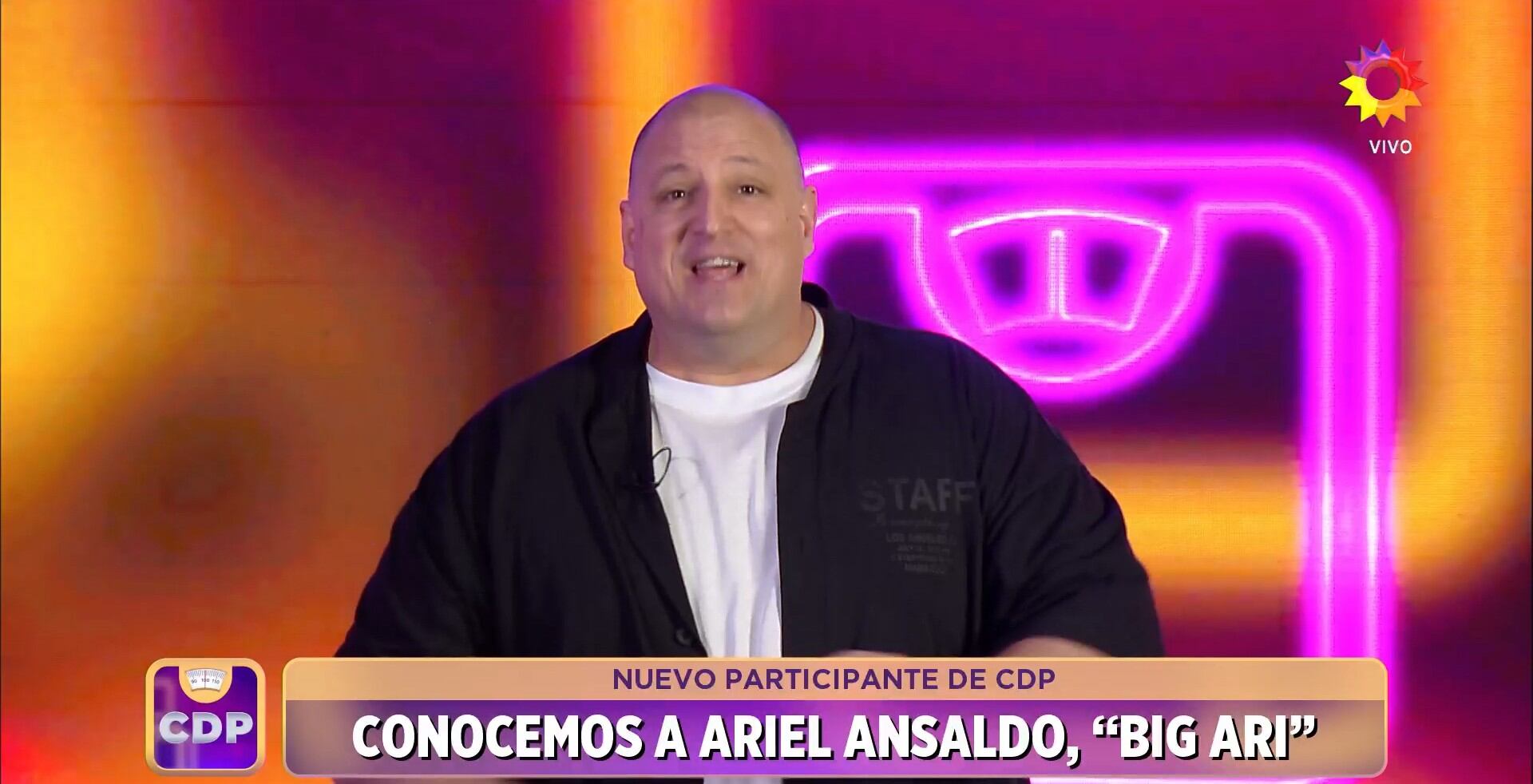 Big Ari decidió sumarse a Cuestión de Peso para lograr un importante cambio de vida (Captura: eltrece)