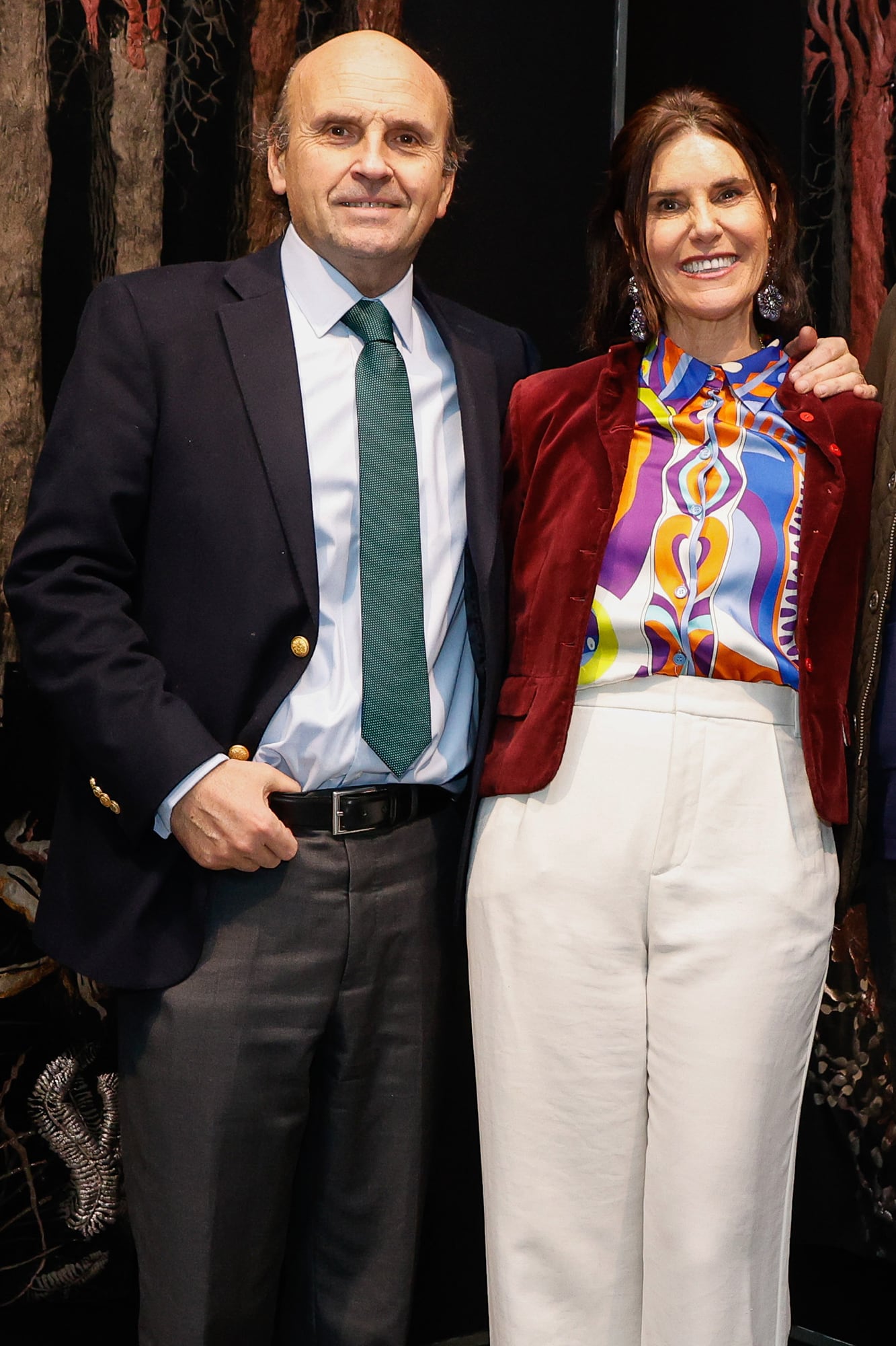 El embajador de Chile en Argentina, Gonzalo Uriarte Herrera posa con su mujer, Sofía Valenzuela Lira