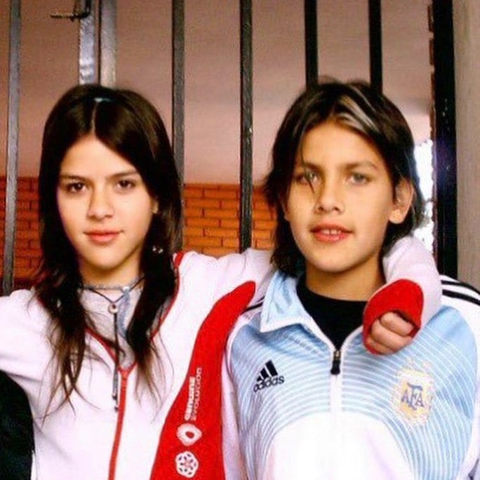 Camila Galante y Leandro Paredes se conocieron cuando eran niños