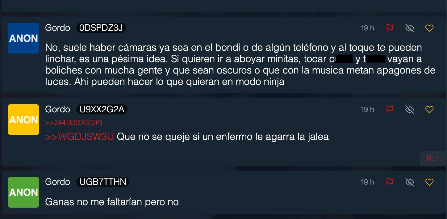 Algunas de las estrategias para acosar mujeres que se comparten en los foros