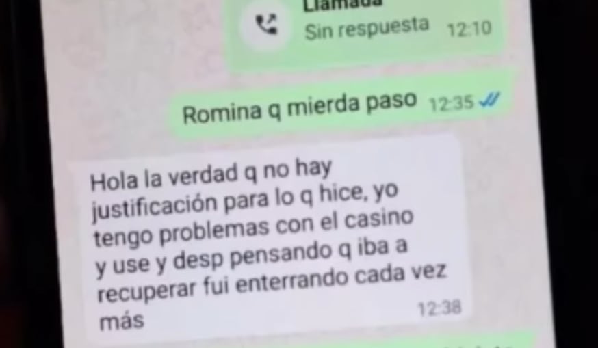 Captura del intercambio entre Enríquez y uno de los padres