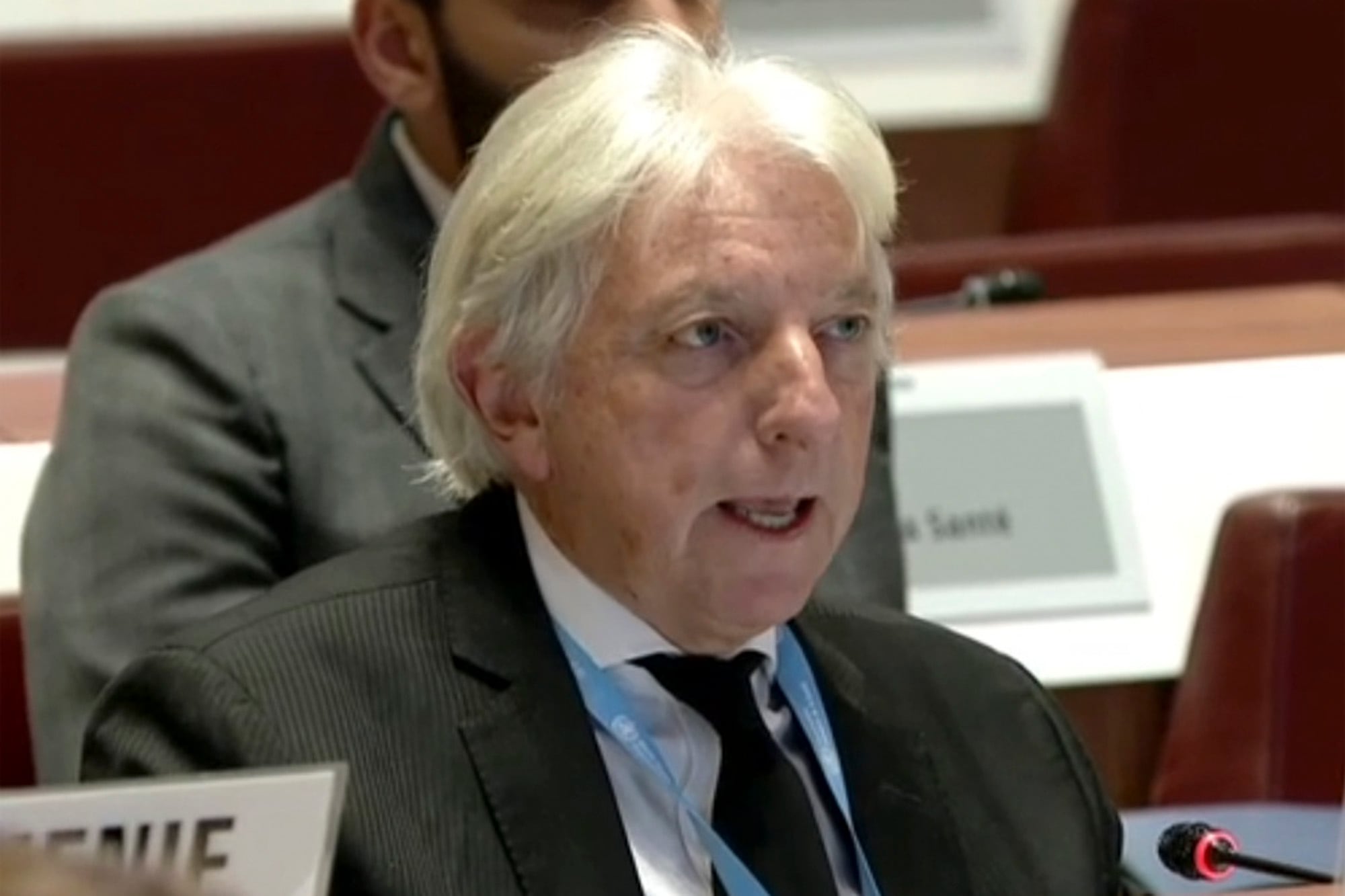 Carlos Foradori, embajador argentino ante los organismos internacionales en Ginebra, en la OMS