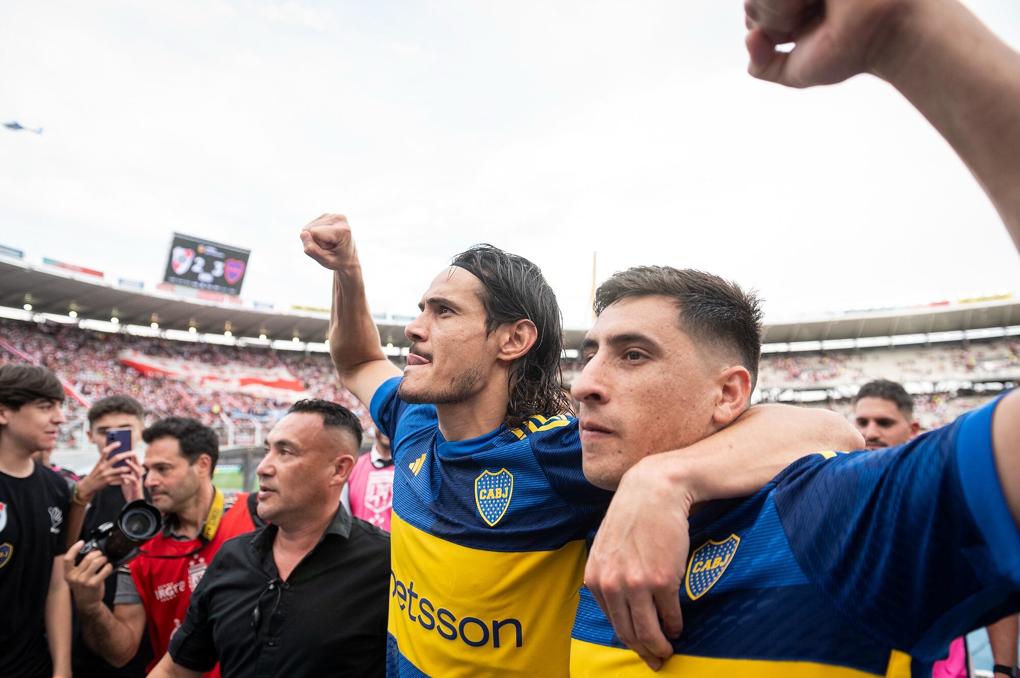 Cavani y Merentiel, la sociedad uruguaya del gol para Boca