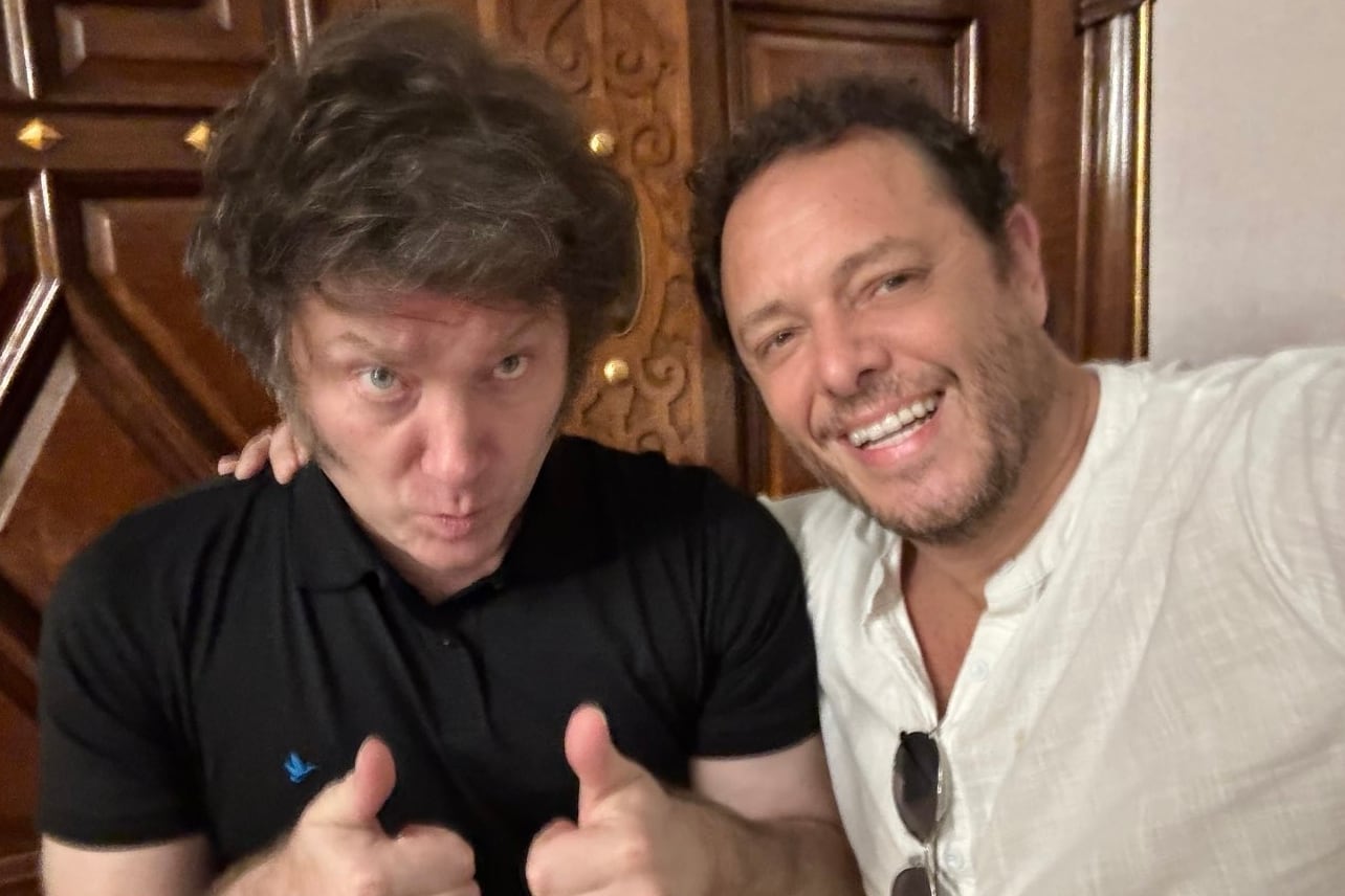 Javier Milei y Demian Reidel