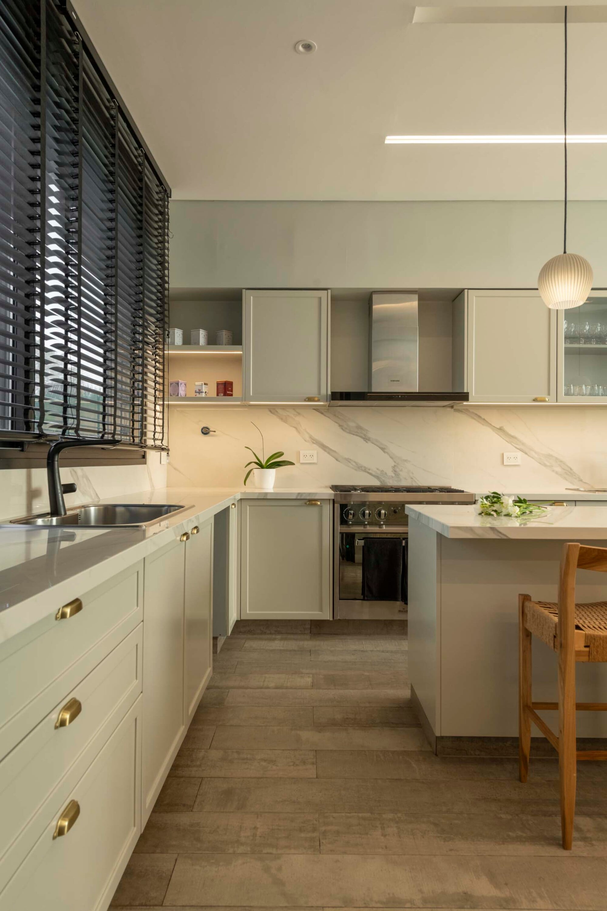 Cocina de estilo industrial (Morelli).