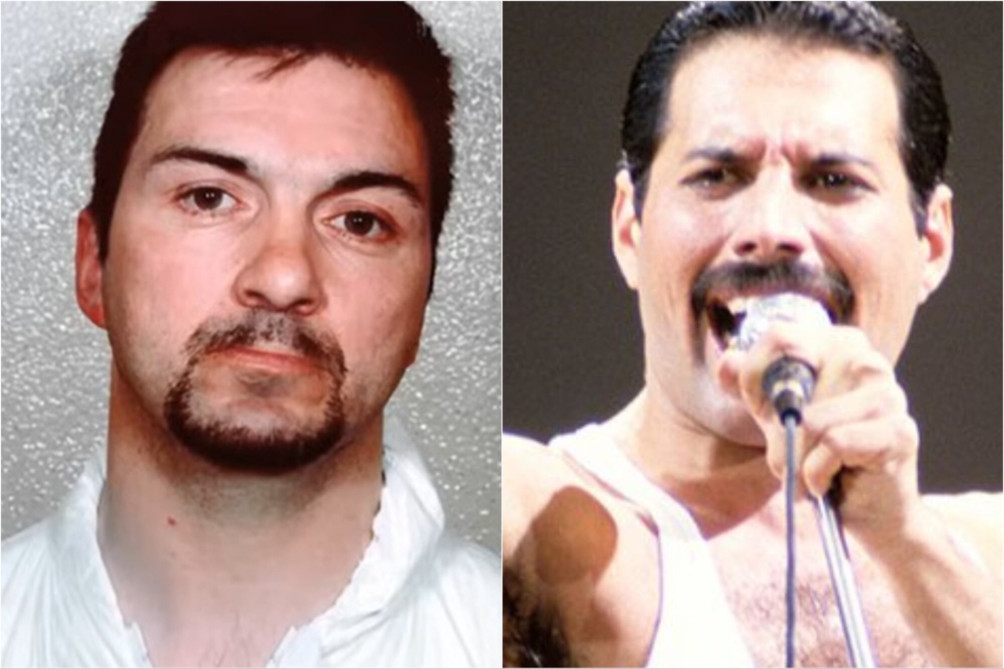 Barry George (derecha) se hacía llamar Barry Bulsara, mismo apellido que el cantante Freddie Mercury, cuyo verdadero nombre era Farrokh Bulsara