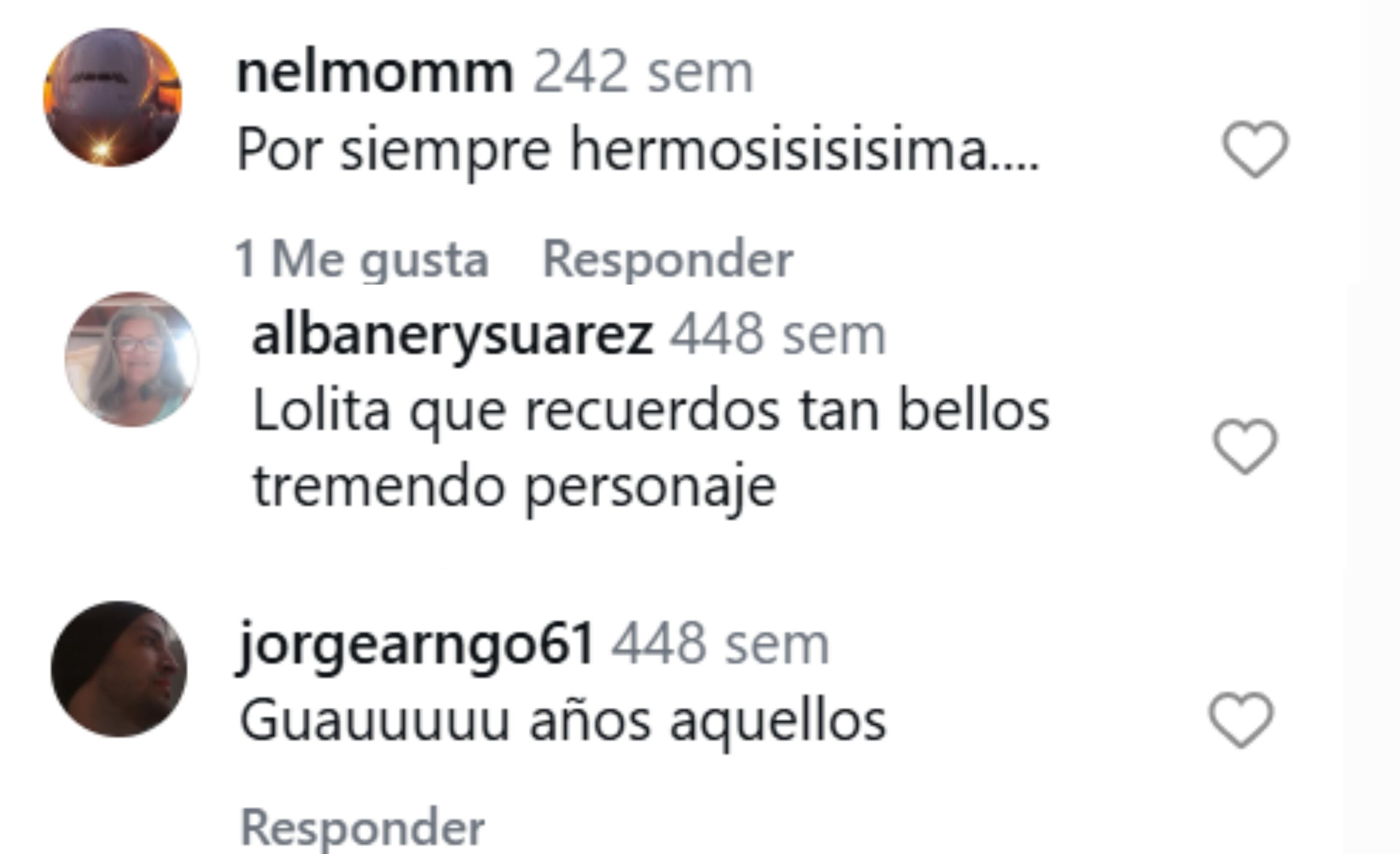 Algunos de los comentarios que plasmaron los seguidores de Carla al ver su rostro d eniña