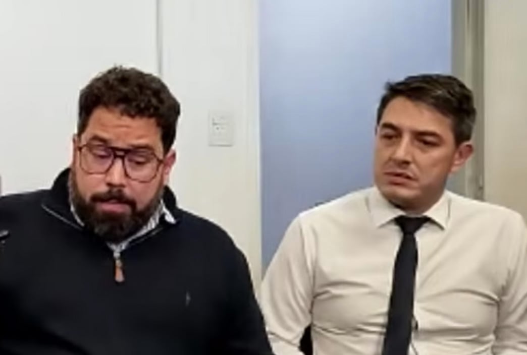 El fiscal general de Comodoro Rivadavia, Facundo Oribones, y el fiscal Cristian Olazábal