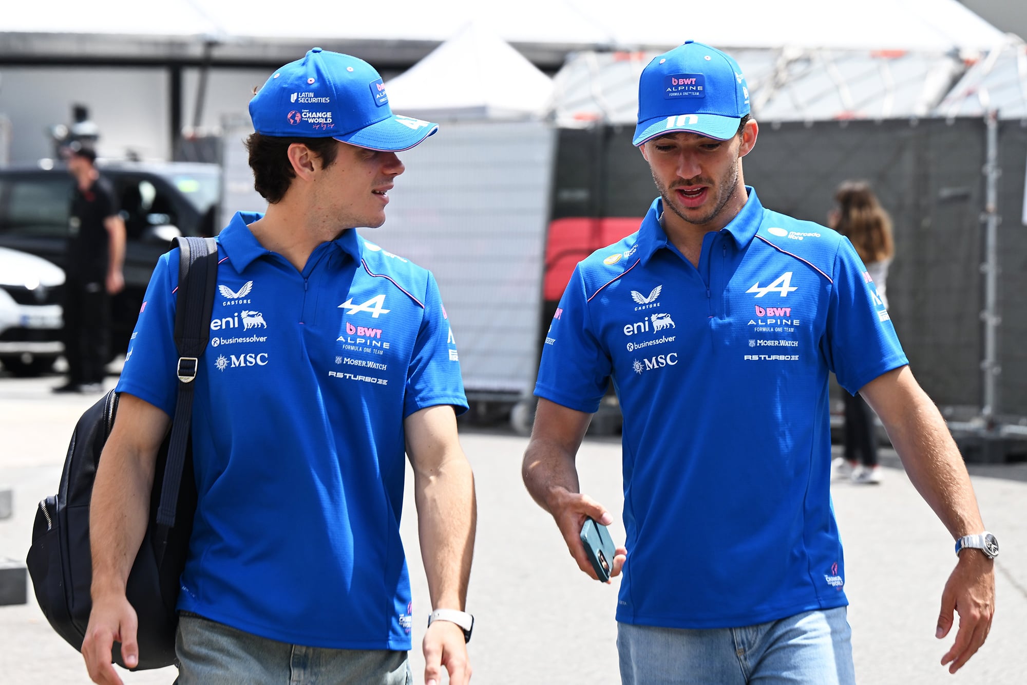Franco Colapinto y Pierre Gasly
