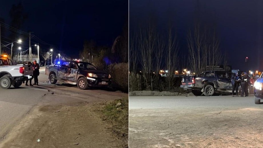La camioneta involucrada en el accidente - Diario Río Negro
