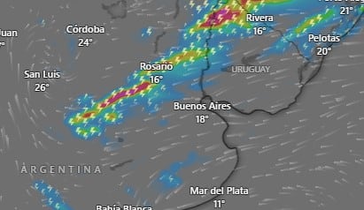 Hay alerta amarilla por tormentas y posible caída de granizo para este domingo 27 de septiembre: las provincias afectadas