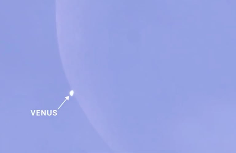 El 17 de junio, el planeta Venus será totalmente opacado por la Luna desde la perspectiva terrestre
