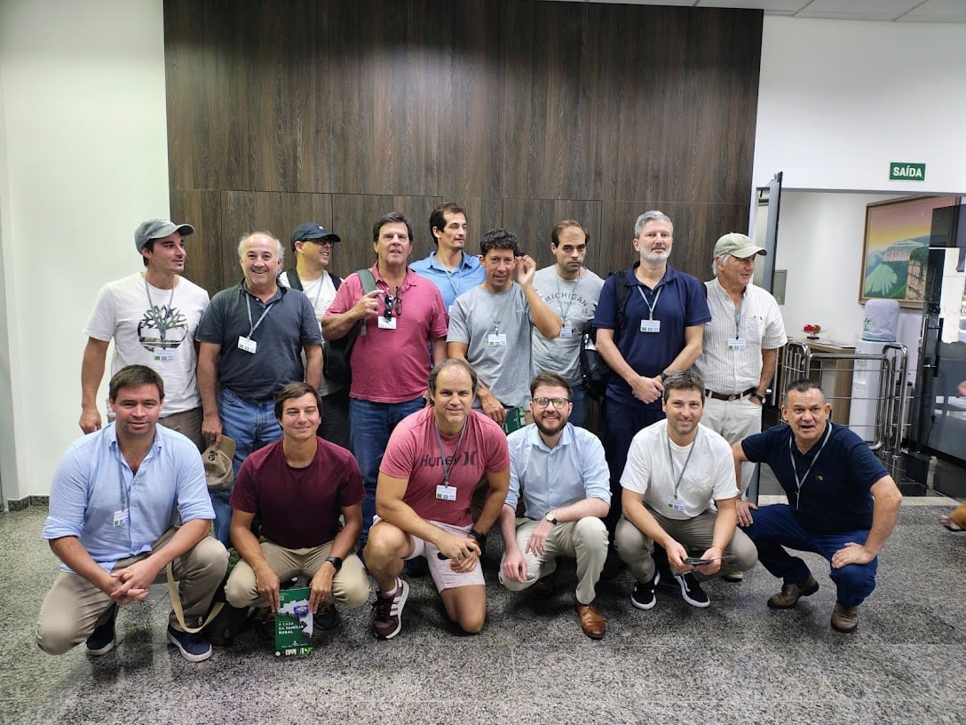 Integrantes de la delegación argentina en Brasil