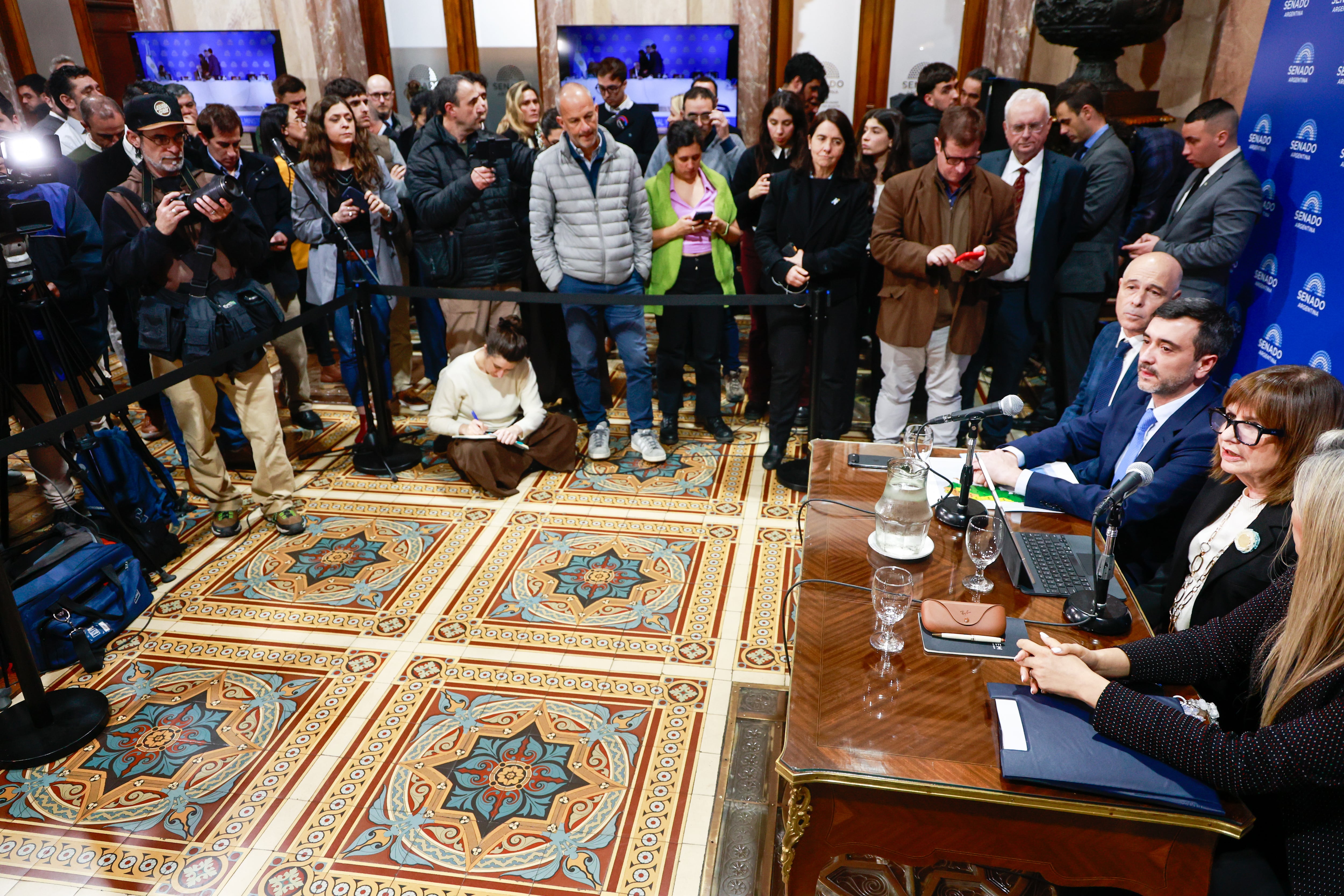 La conferencia de prensa de esta tarde en el Senado
