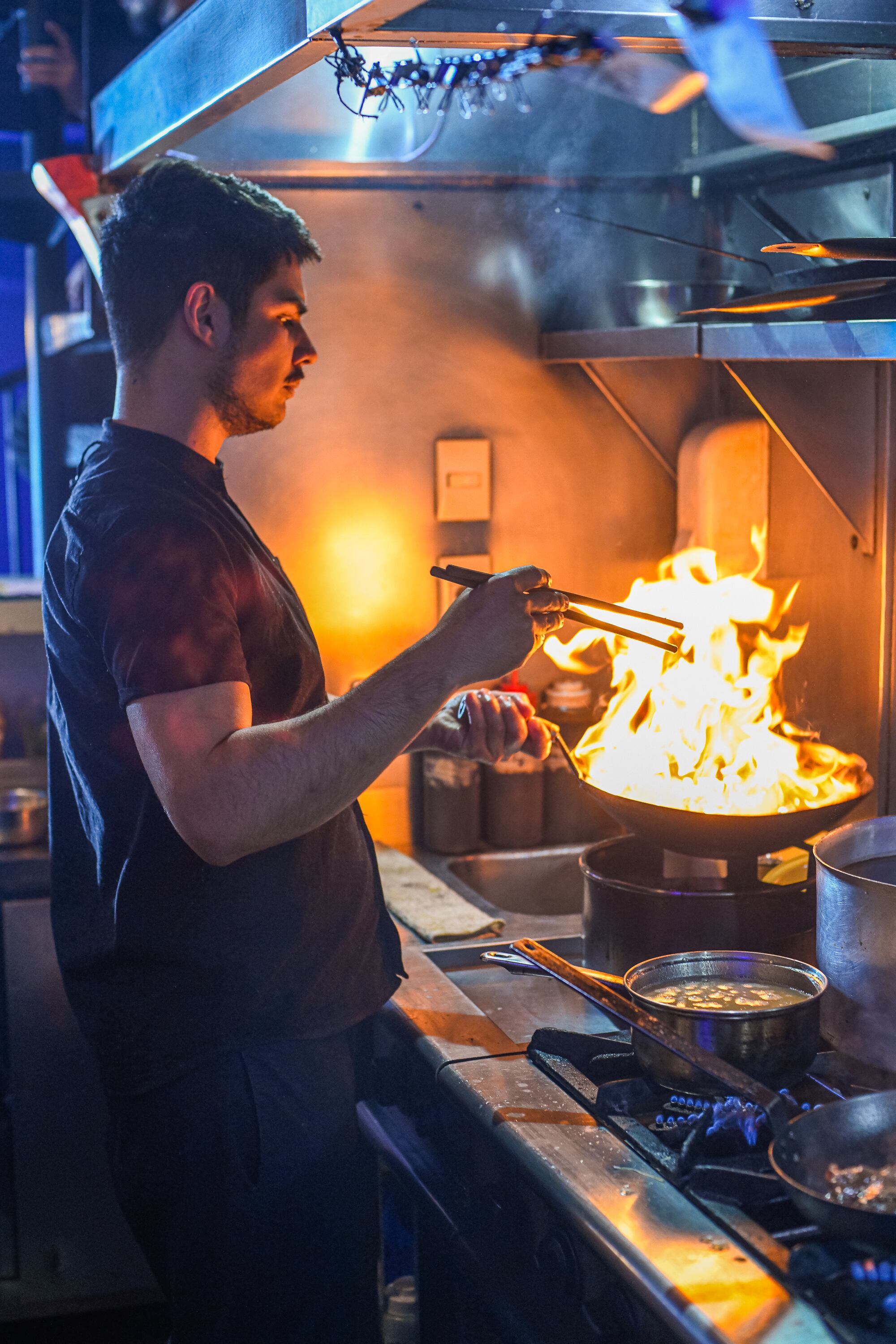 Los fuegos son protagonistas