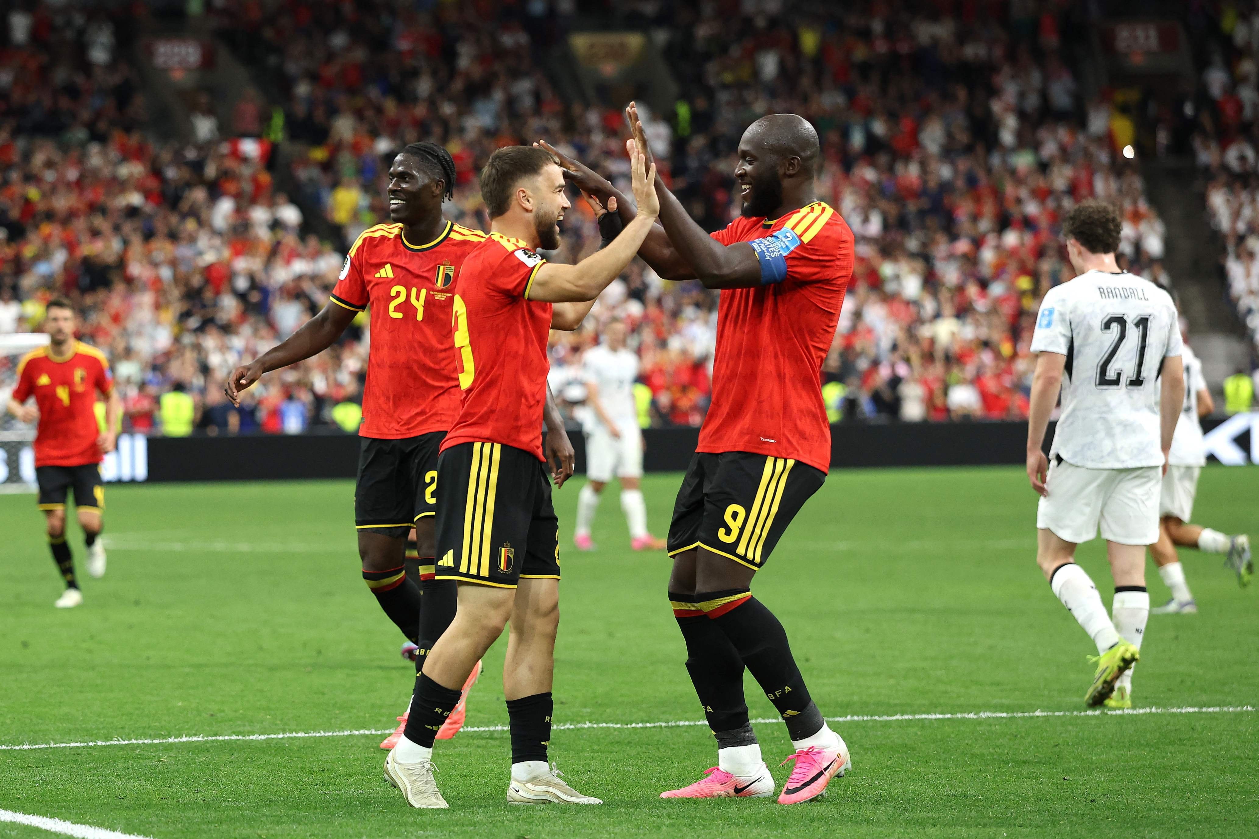 Lukaku entró al minuto 86, metió un gol en la primera pelota que tocó y, antes del cierre del partido, fabricó el último tanto de su selección (Foto: Emilee Chinn / GETTY IMAGES NORTH AMERICA / Getty Images via AFP)