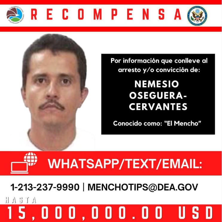 En 2018, una corte federal en Washington D.C. acusó formalmente a “El Mencho” de conspiración para traficar drogas