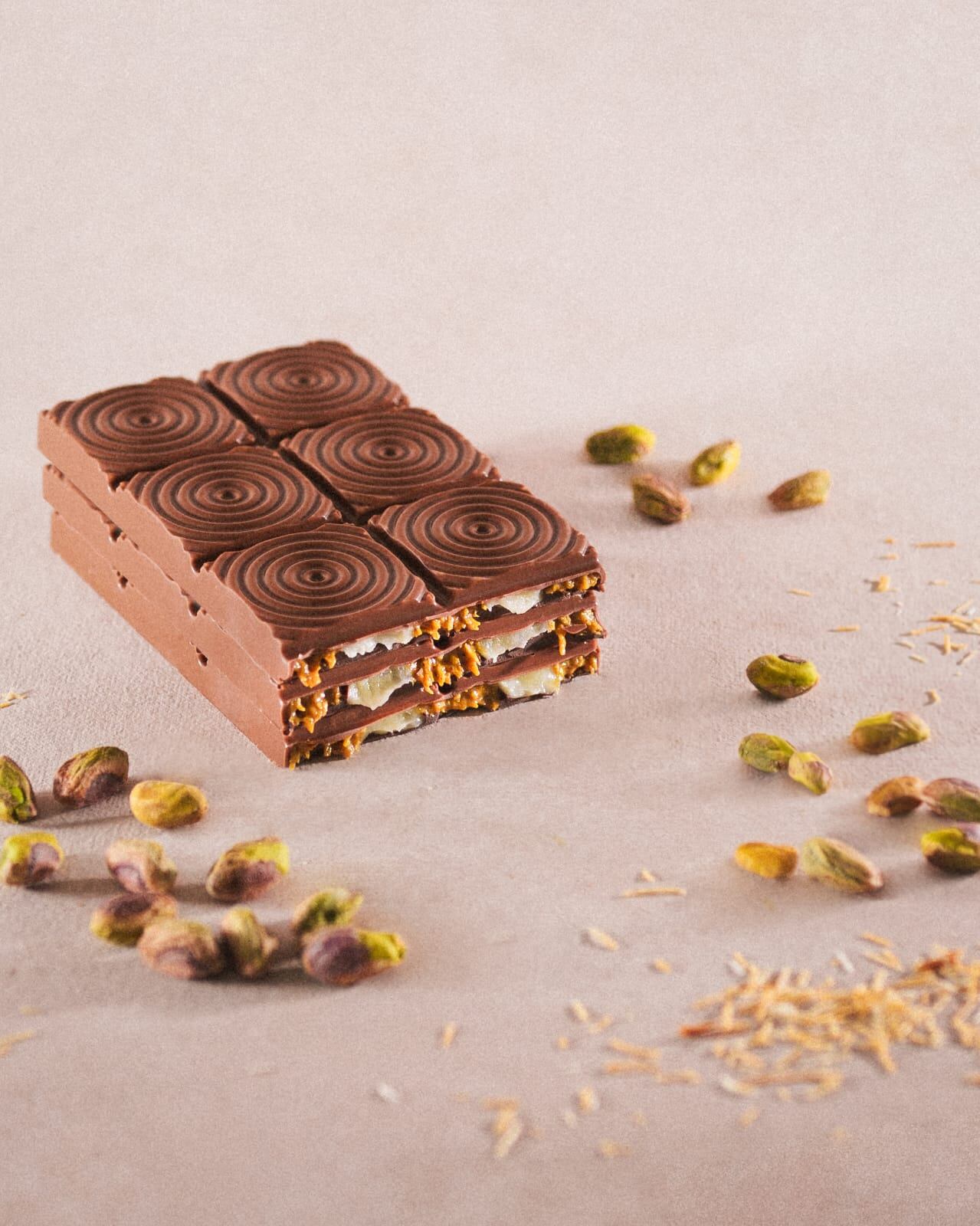 La versión de las tabletas de chocolate Dubai