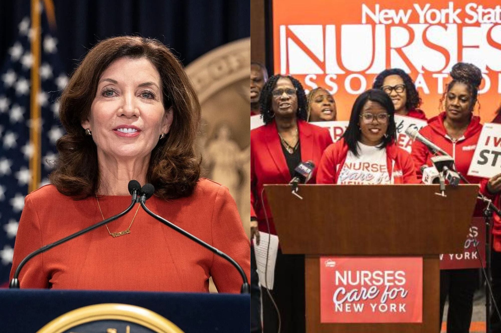 Kathy Hochul firmó una orden ejecutiva en medio de la huelga de la asociación de enfermeras de Nueva York