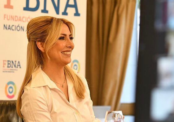 Fabiola Yañez, en una presentación de la Fundación Banco Nación que ella presidió