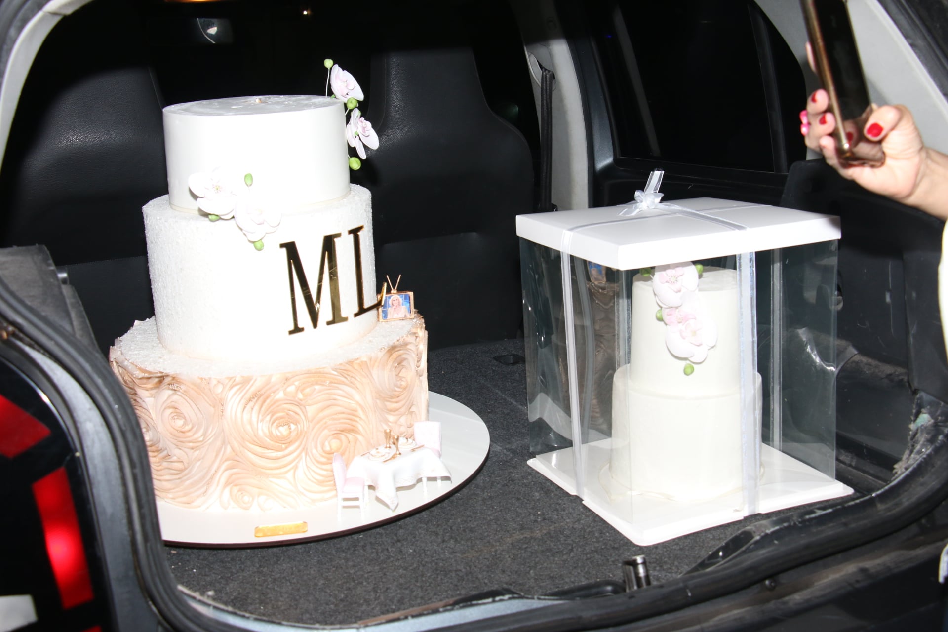 La torta de tres pisos para el festejo de cumpleaños 99 de Mirtha Legrand