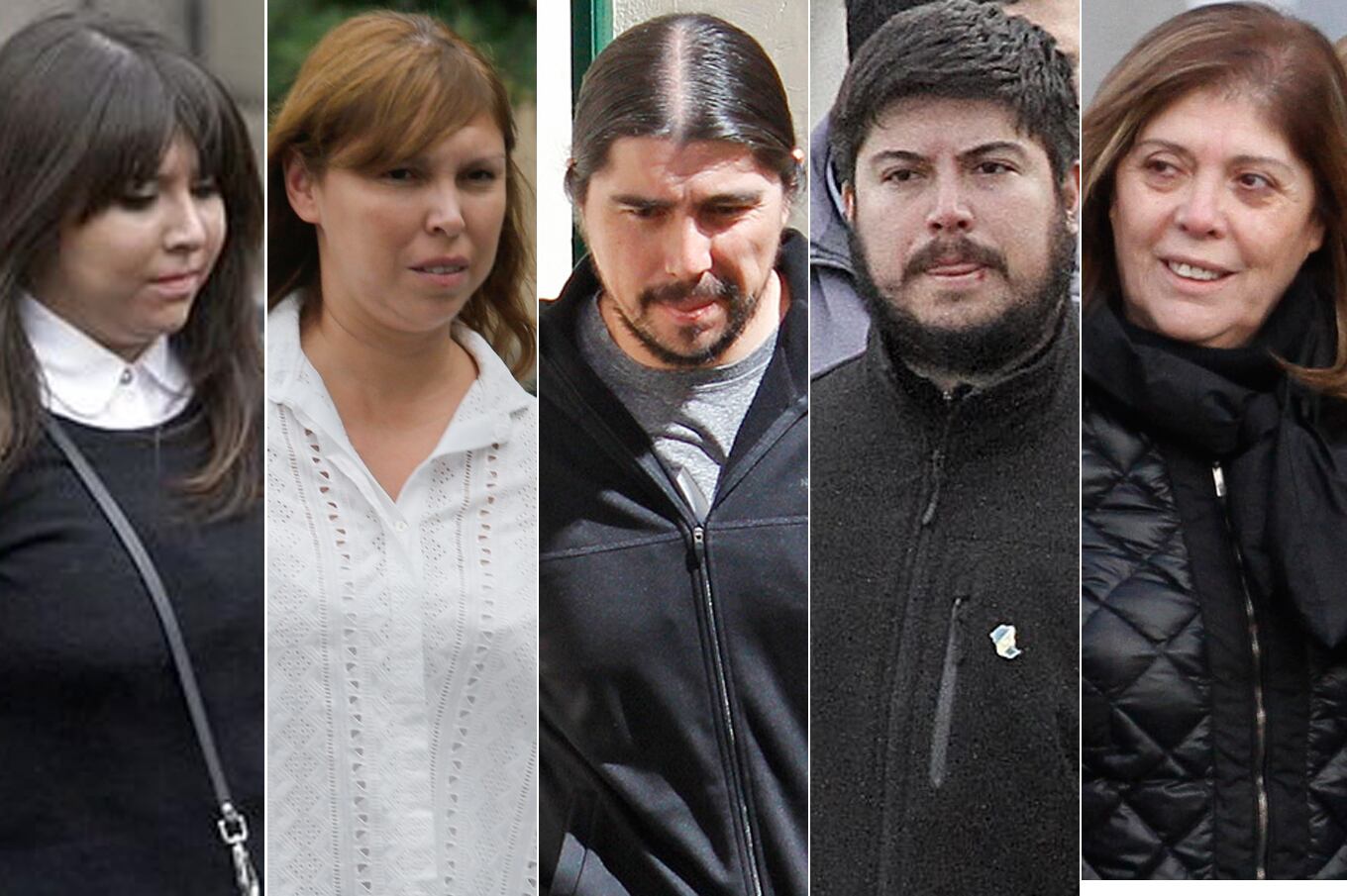 Melisa Soledad Báez, Luciana Báez, Martín Báez, Leandro Báez y Norma Calismonte