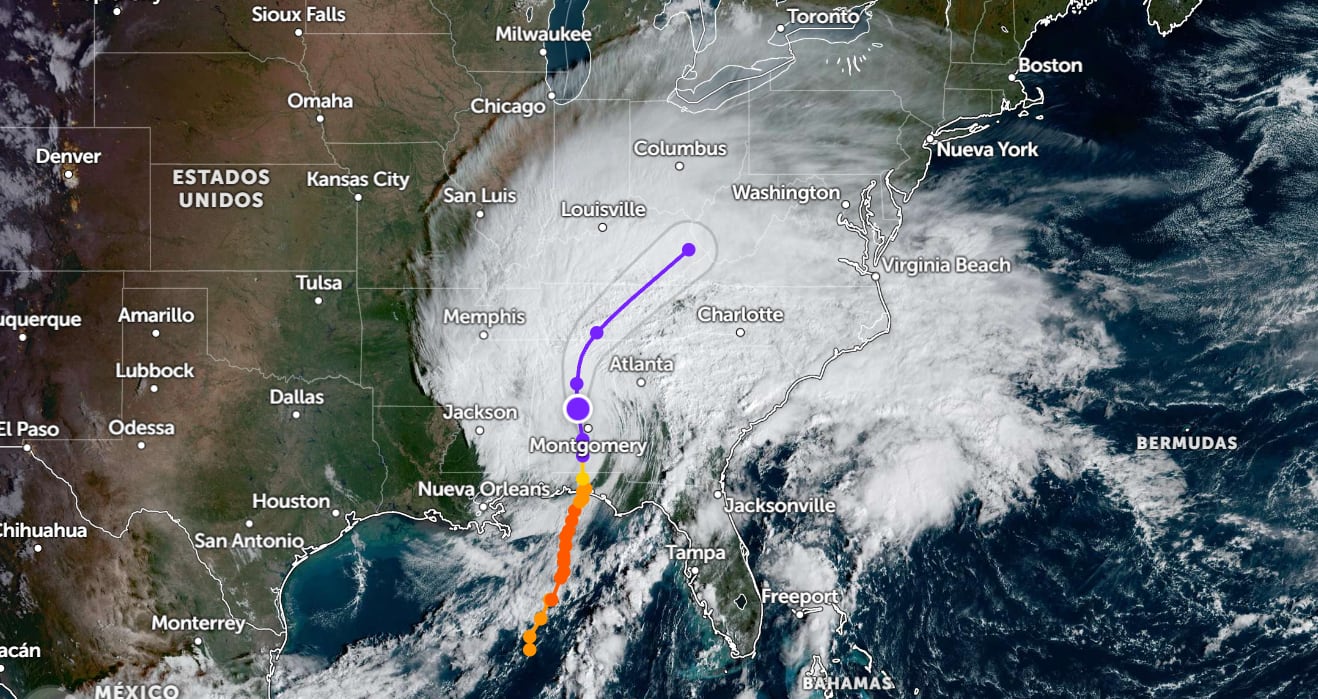 El huracán Isaías tocó tierra en Florida como categoría 2 y se degradó a ciclón postropical