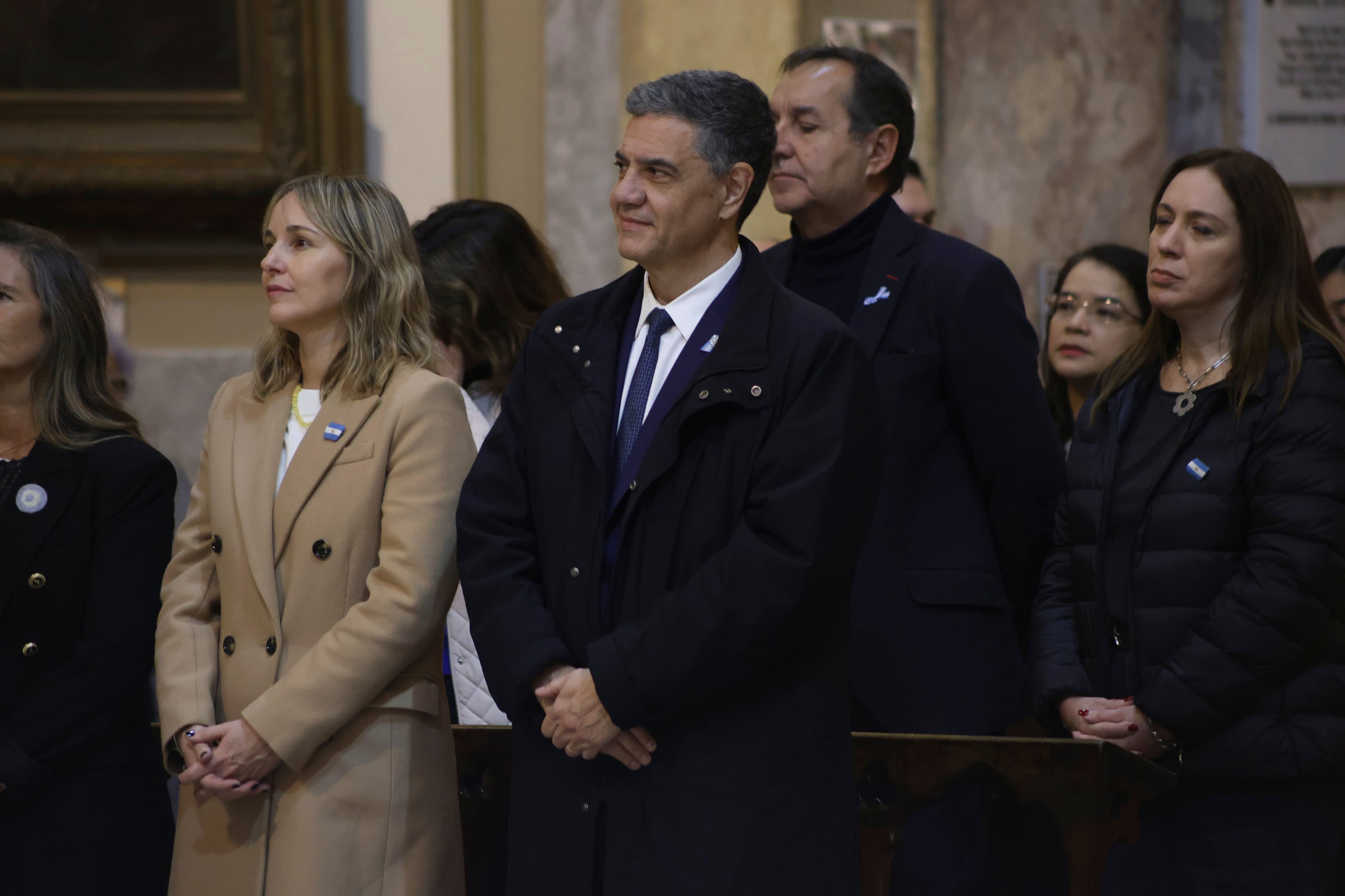 Jorge Macri en la misa por la asunción del papa León XIV
