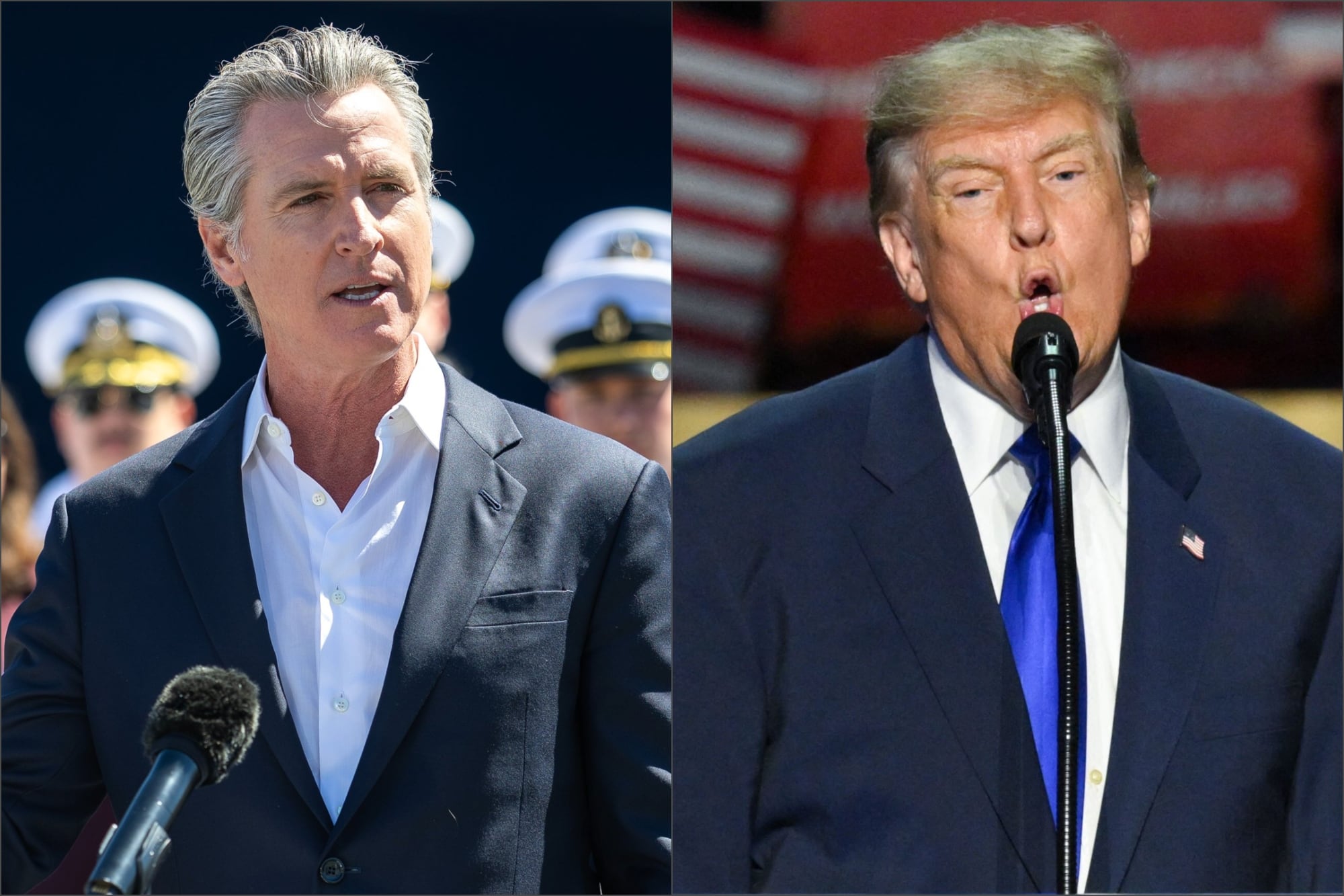 De acuerdo con la última encuesta, Newsom registra un 46% de aprobación en California, mientras que Trump solo tiene un 33%