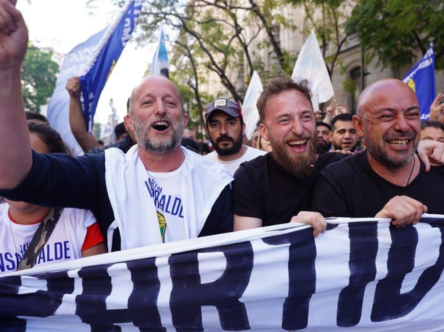 Martín Insaurralde, Federico Otermin y Adrián Santarelli