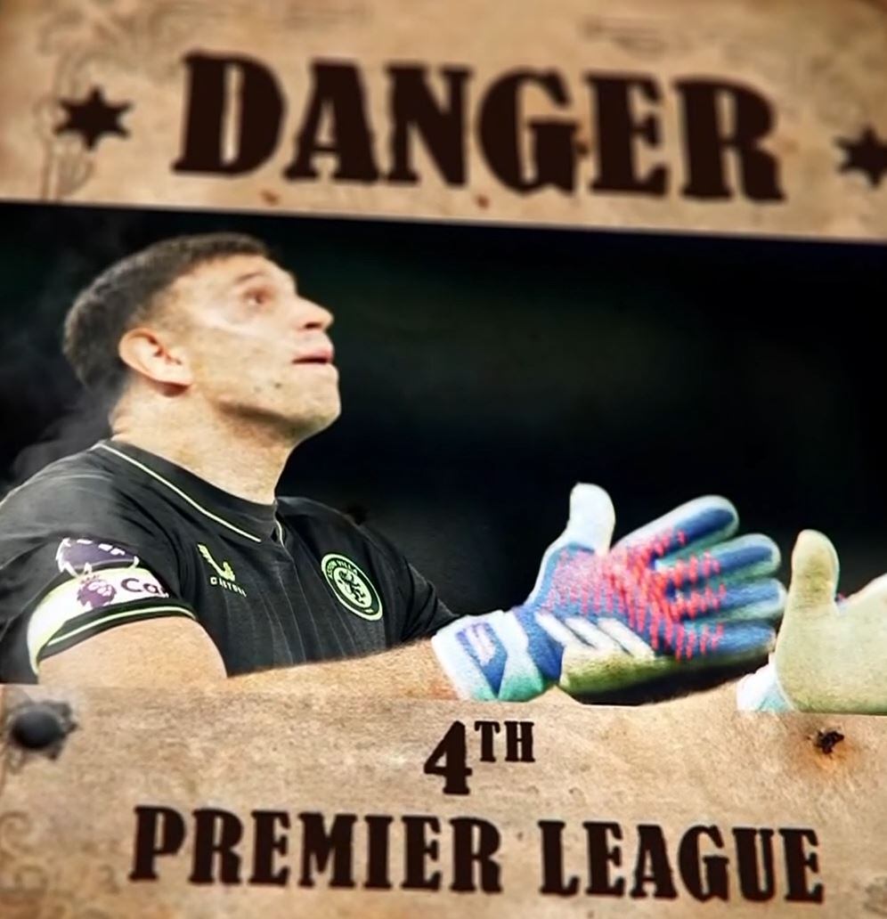 El Dibu Martínez recibió el premio al mejor arquero del mundo y prepararon un video con temática del lejano oeste para presentarlo