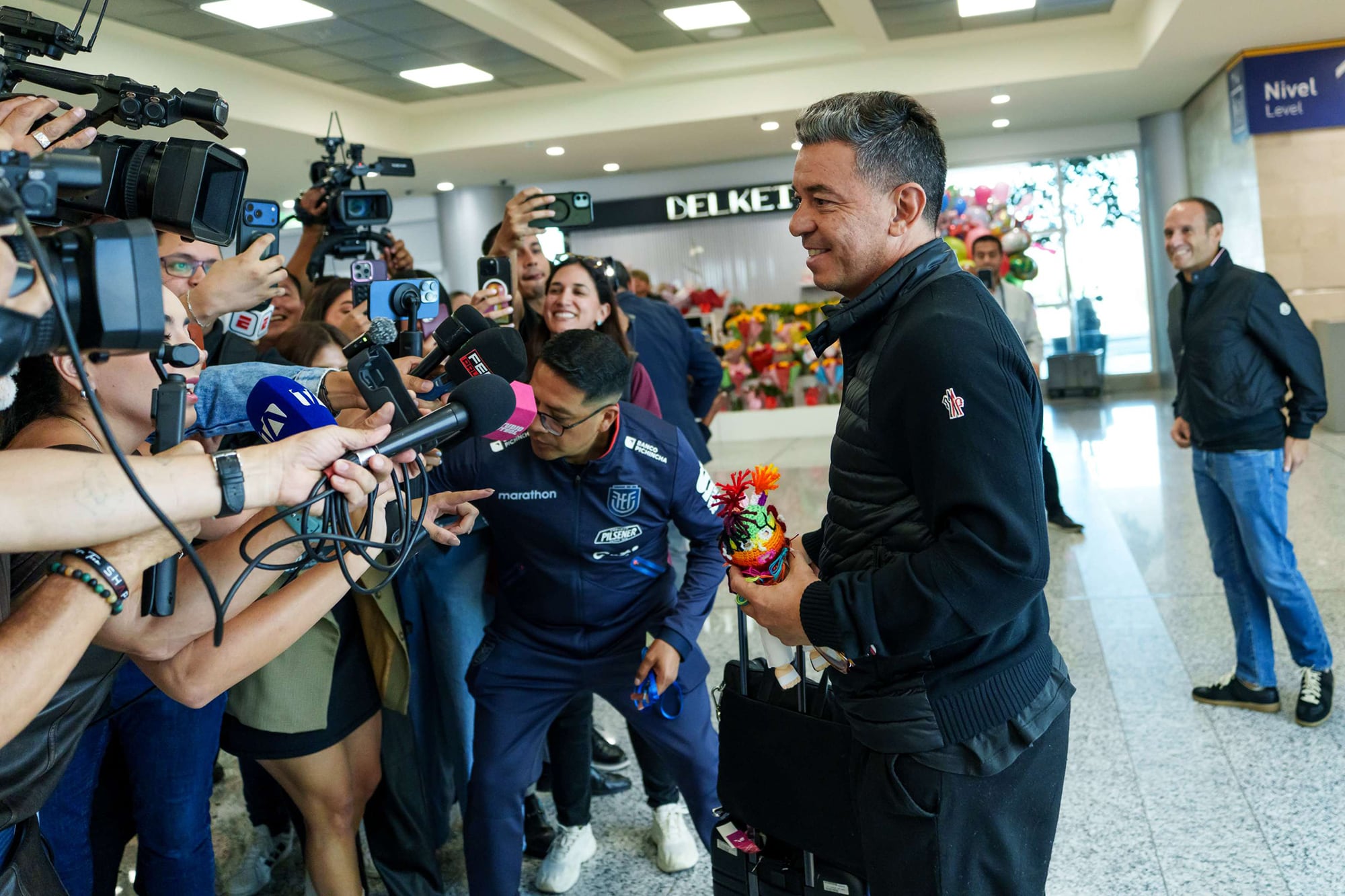 Marcelo Gallardo, en su primera vez en Ecuador