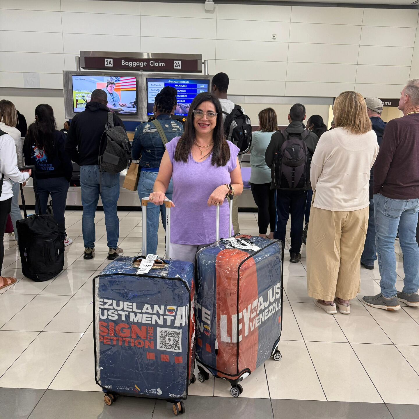 La líder de la comunidad venezolana en EE.UU. viajó a Washington D. C. en busca de apoyo legislativo