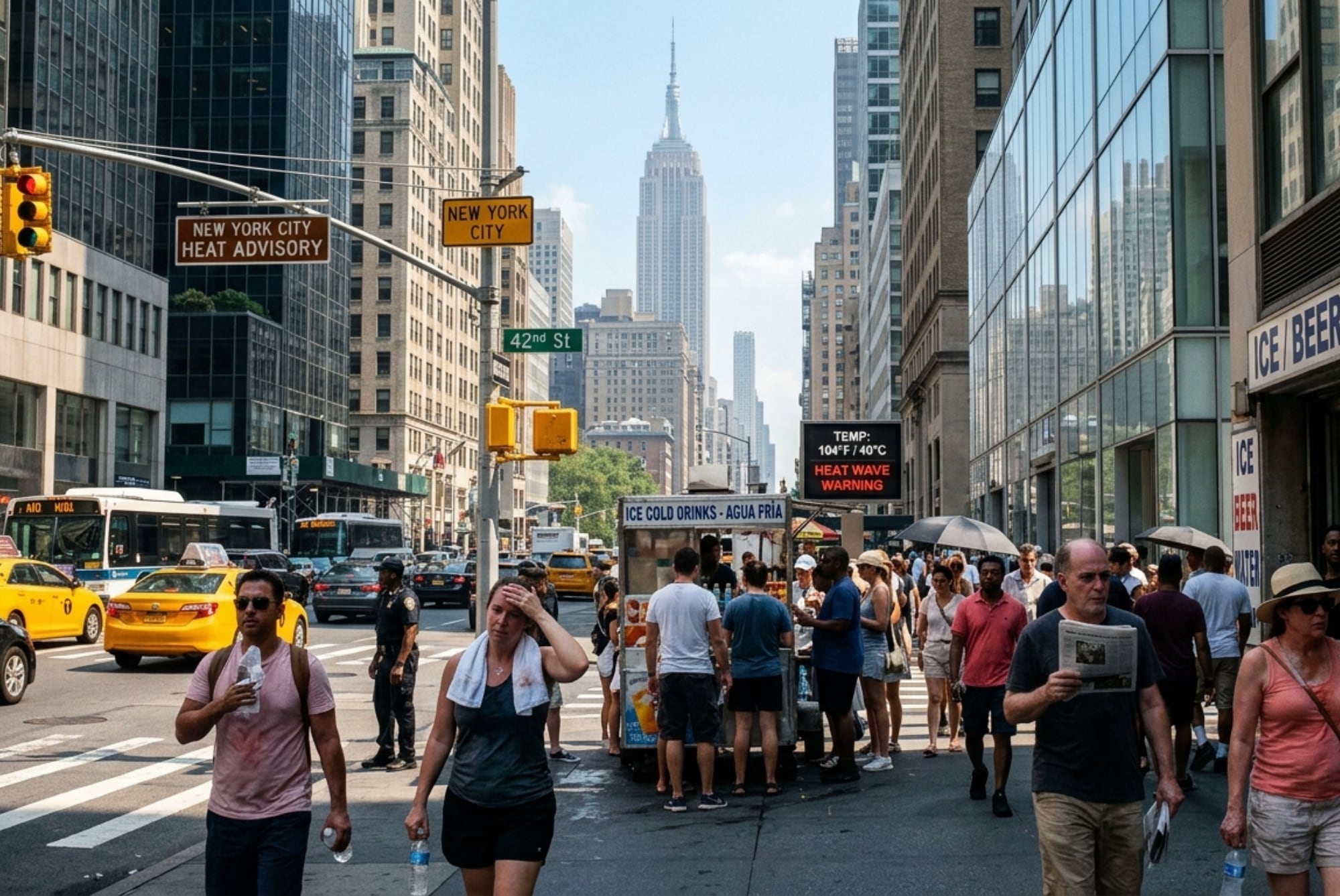 Durante los próximos días se espera que las temperaturas aumenten en la ciudad de Nueva York