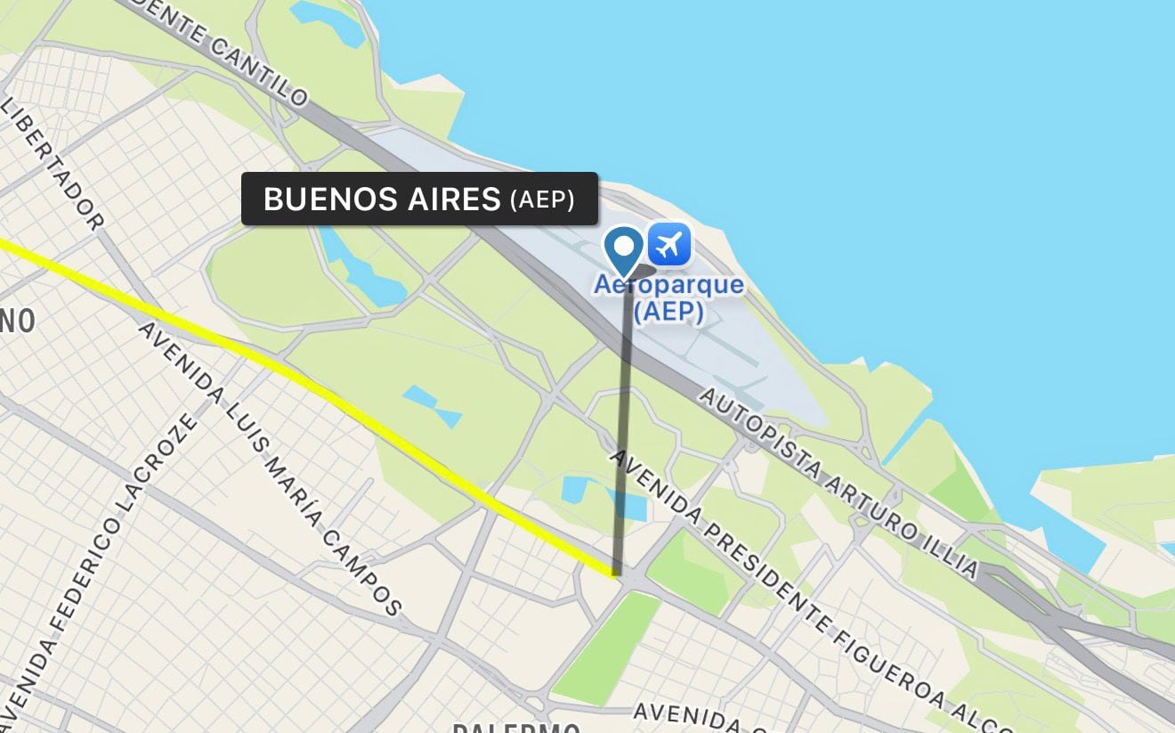 Así fue el recorrido del helicóptero que se estrelló en una cancha de tenis en Palermo