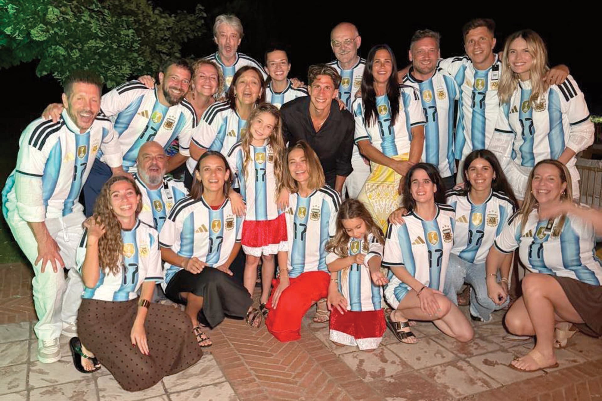 Una postal bien argentina de la Navidad que pasaron todos juntos en Luján