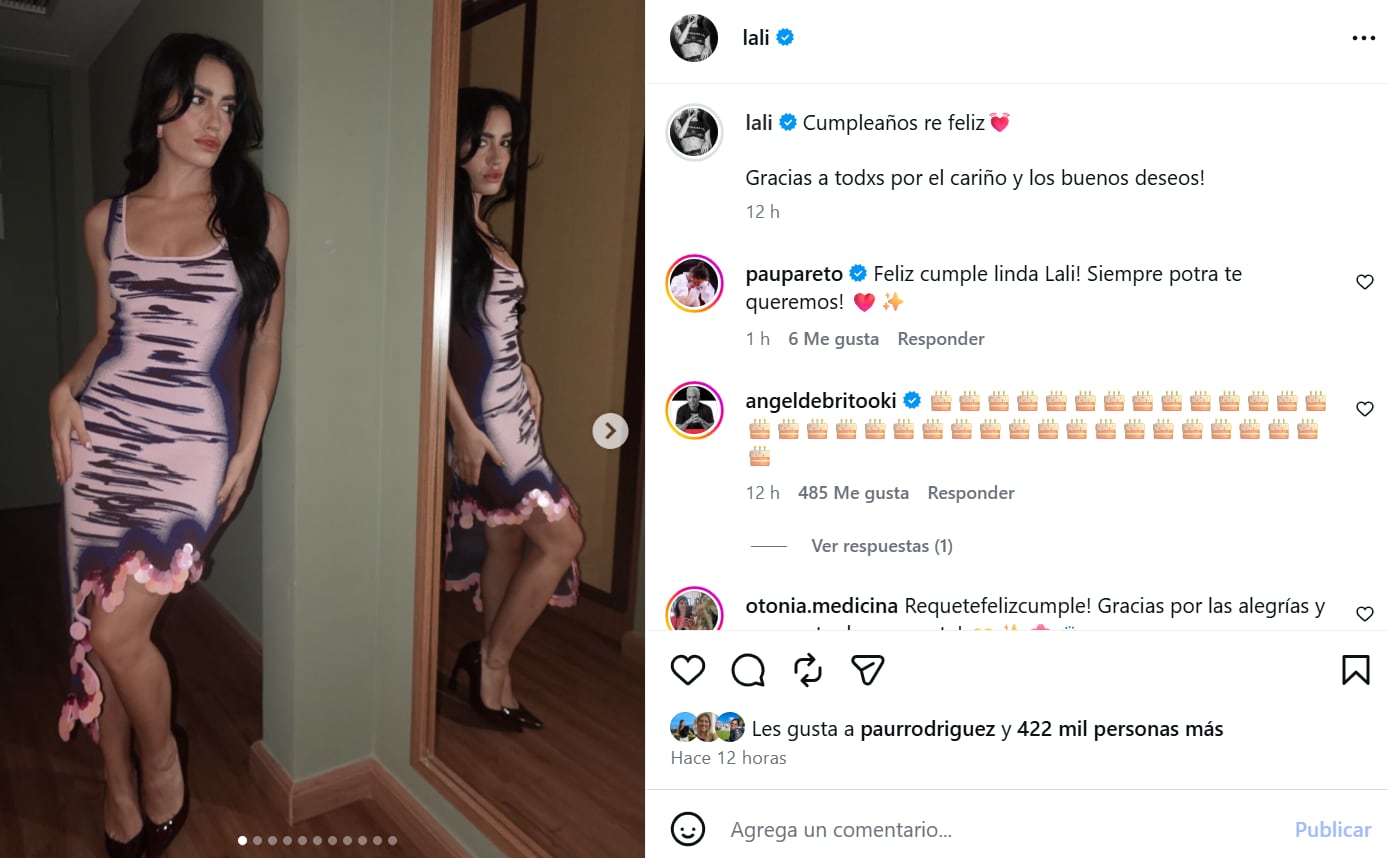 El posteo que hizo Lali por su cumpleaños número 35
