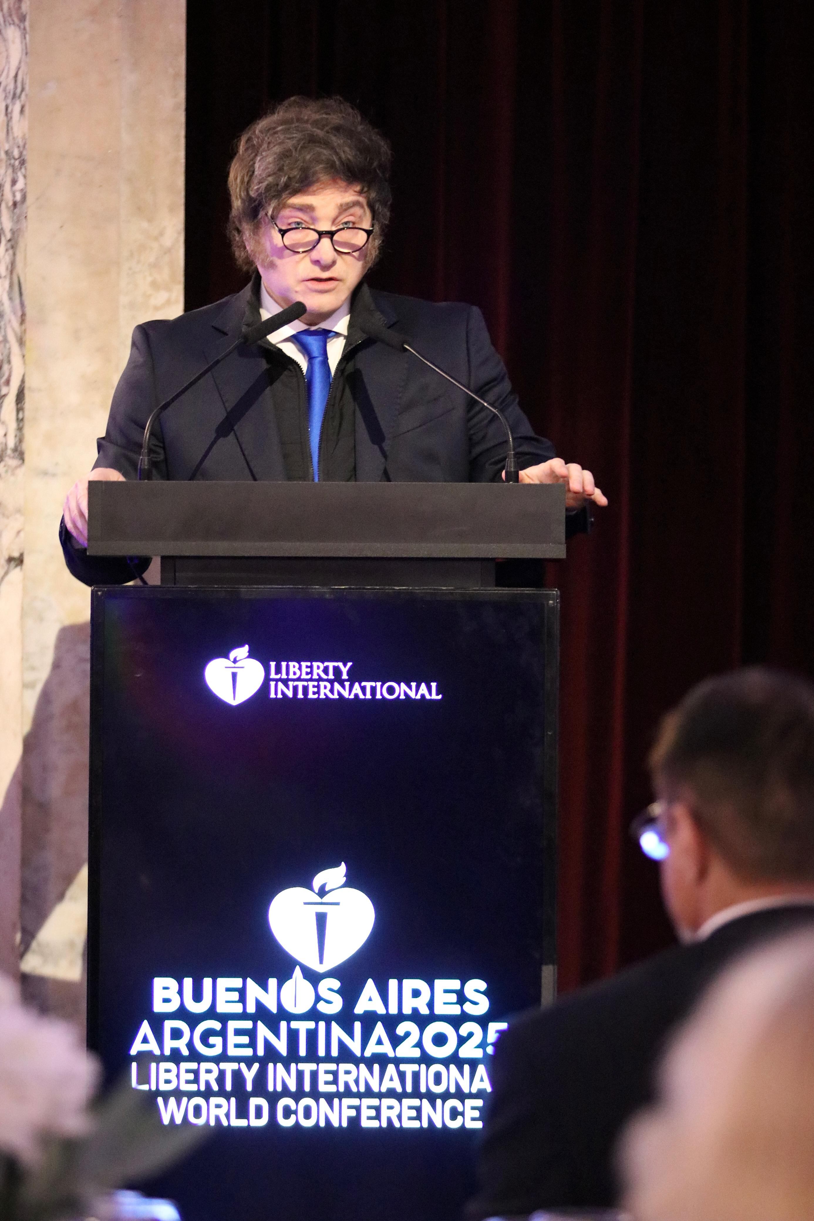 Javier Milei, en la Liberty International World Conference