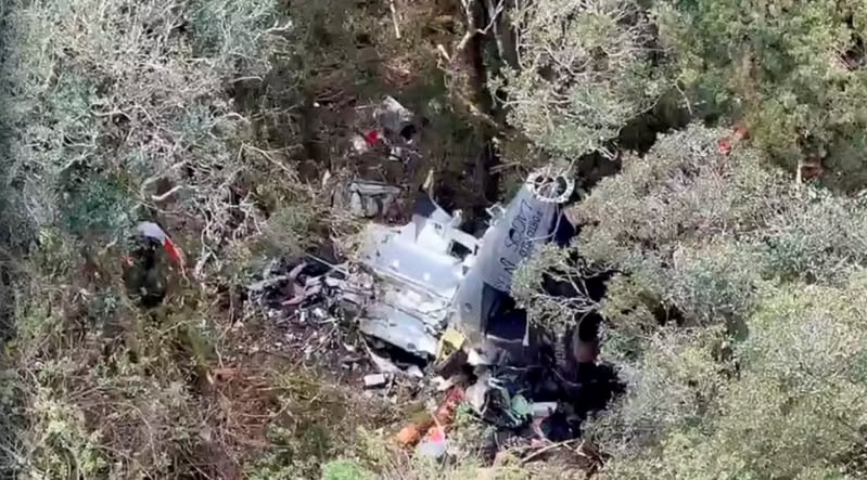 El helicóptero fue encontrado en las Sierras de Santa Catarina