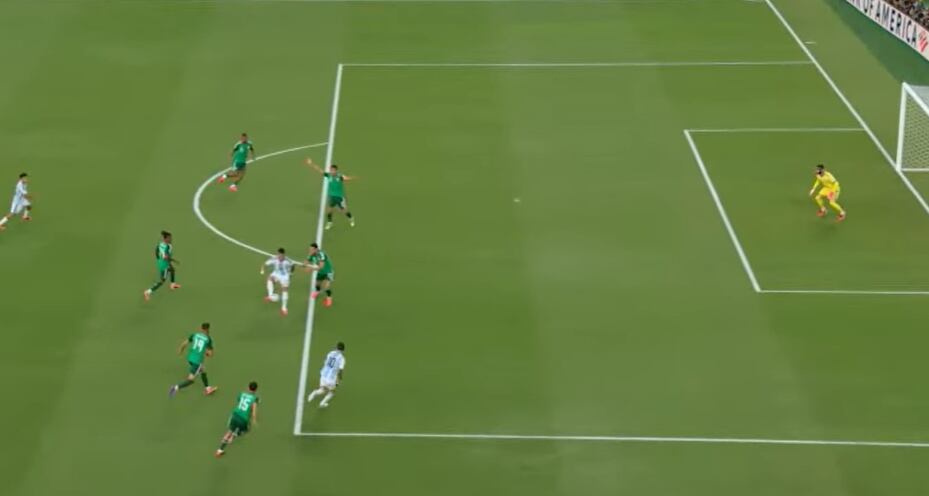 El offside de Messi