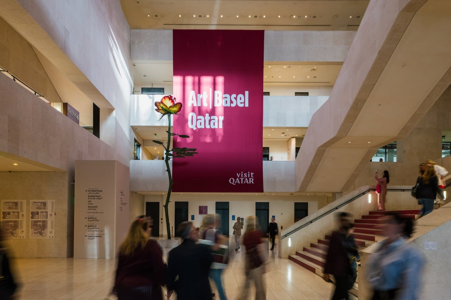 Los pasillos de Art Basel Qatar