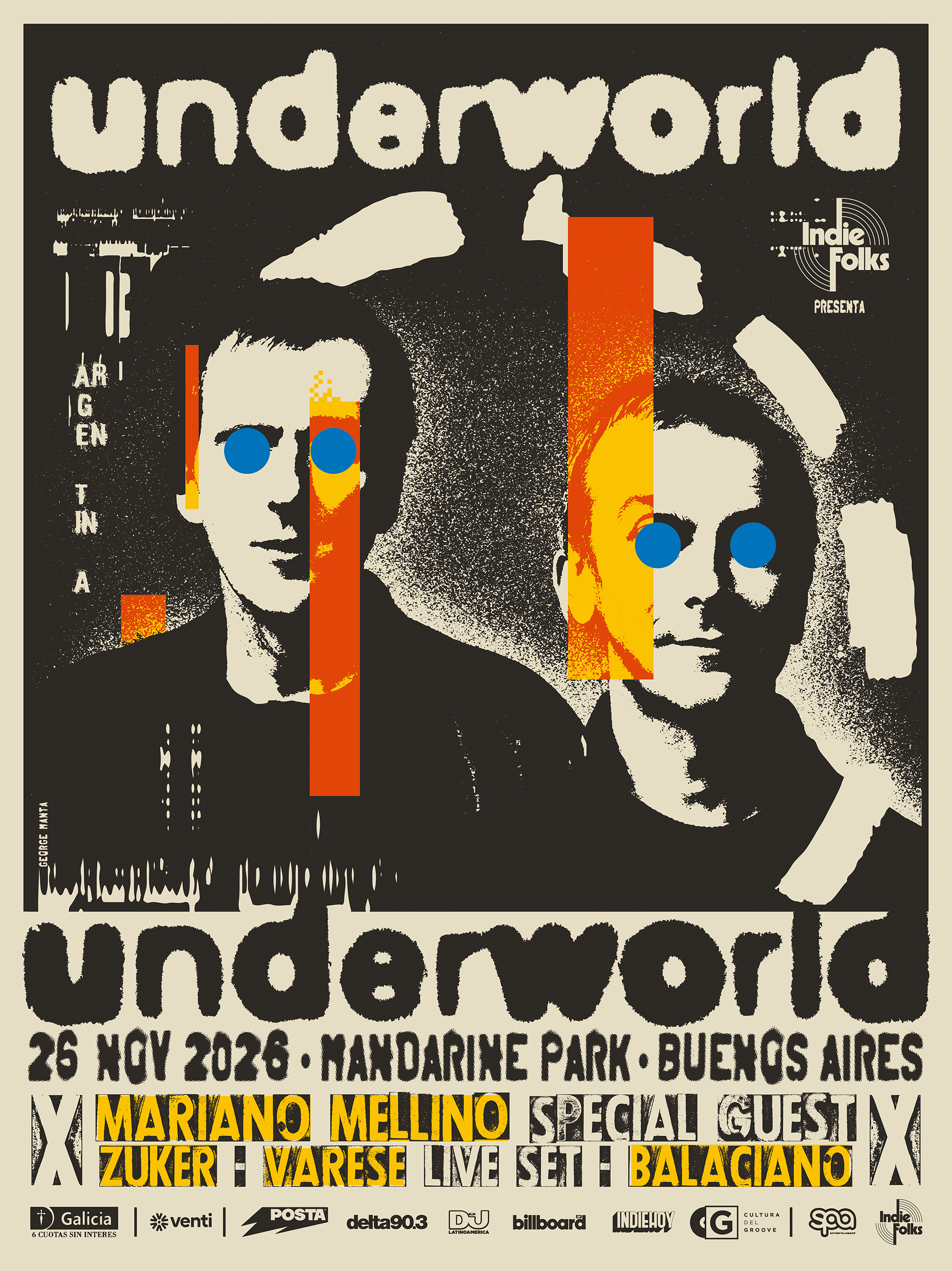 Quiénes completan el lineup del show de Underworld en Buenos Aires
