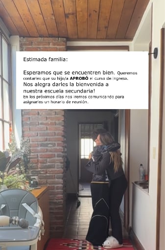 La respuesta del colegio secundario de Momo que llenó de felicidad a Jimena Barón