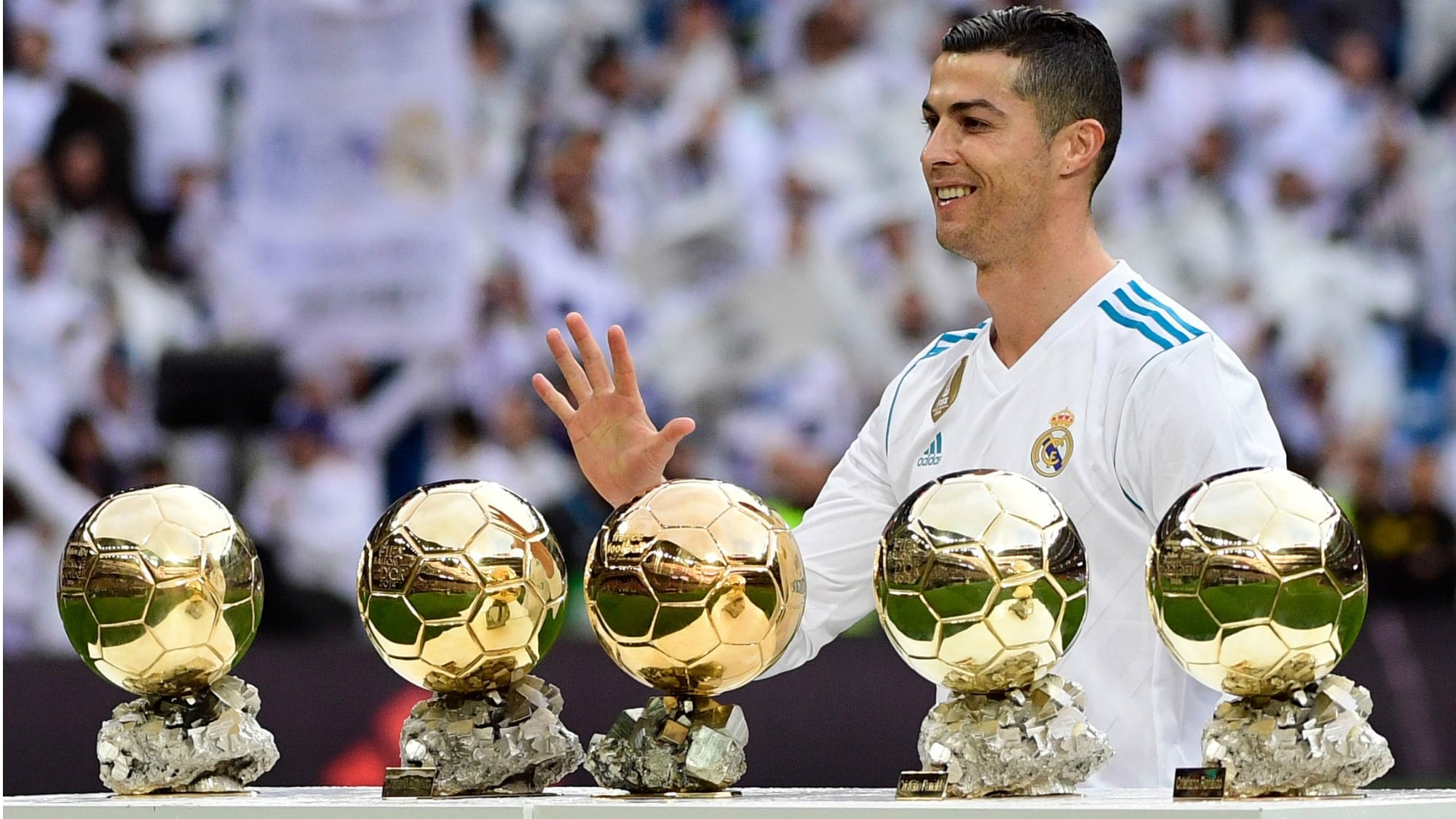 Cristiano Ronaldo ganó cinco balones de Oro en su carrera