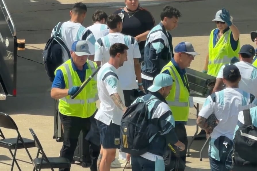 Ni Lionel Messi se salvó del detector de metales en los controles aeroportuarios en Estados Unidos